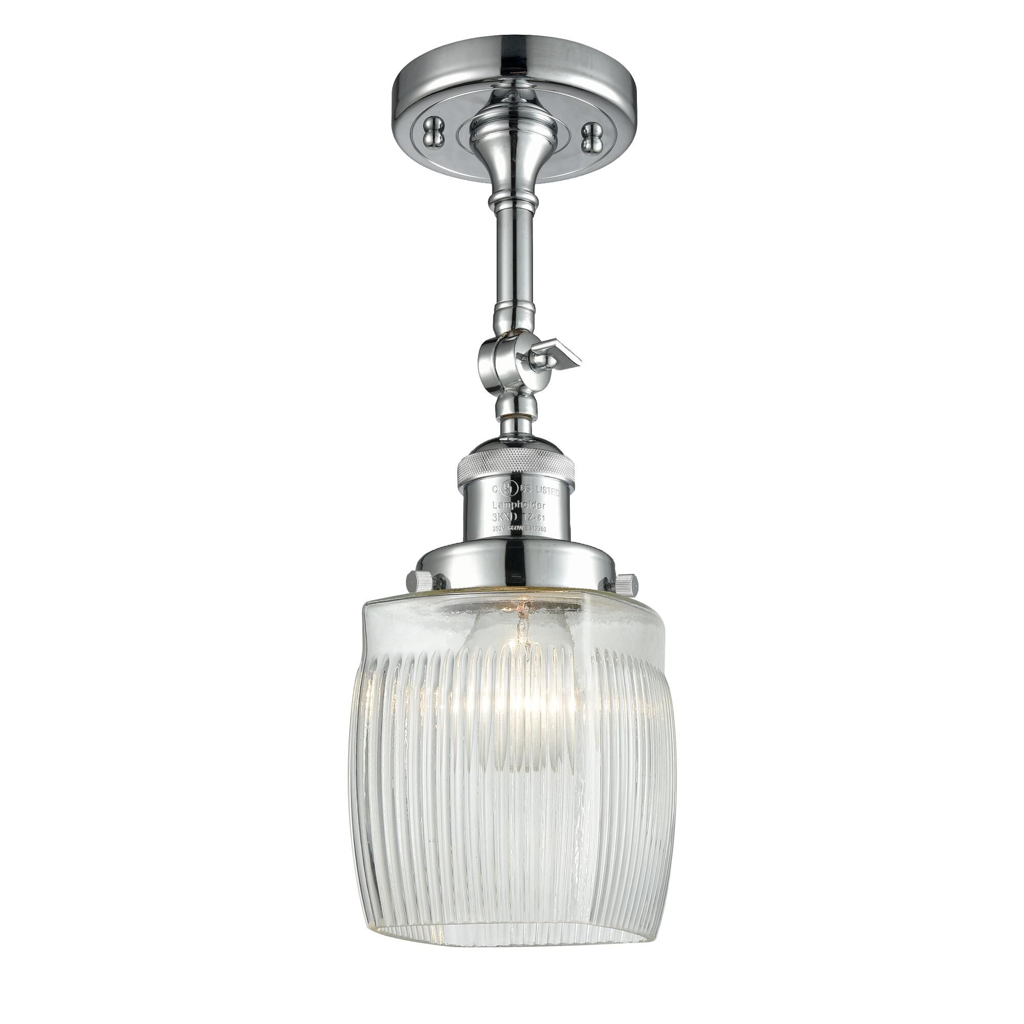 Bruno Marashlian Colton 5 Inch 1 Light LED Semi Flush Mount by Innovations Lighting