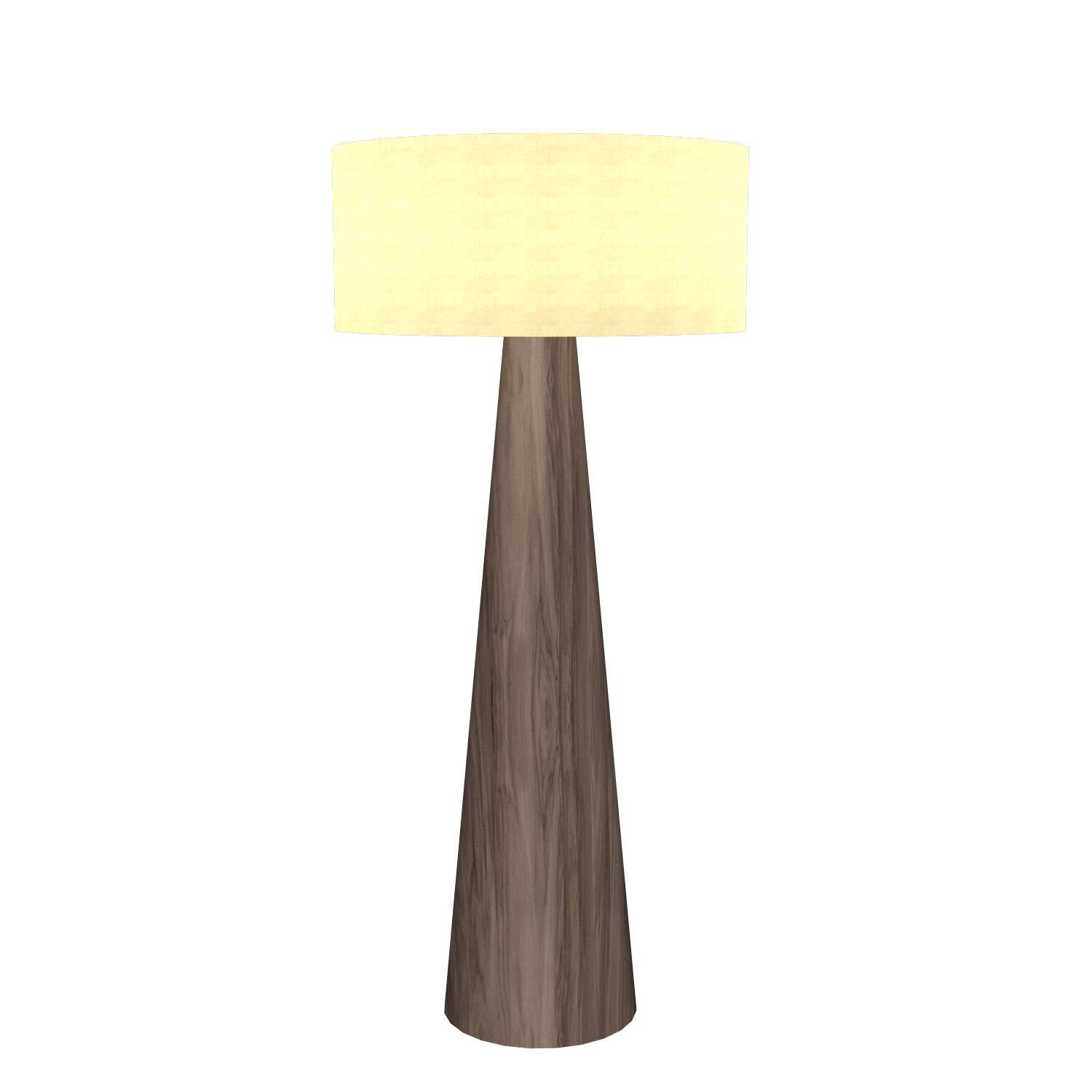 Shown in American Walnut finish and Raw Cotton shade
