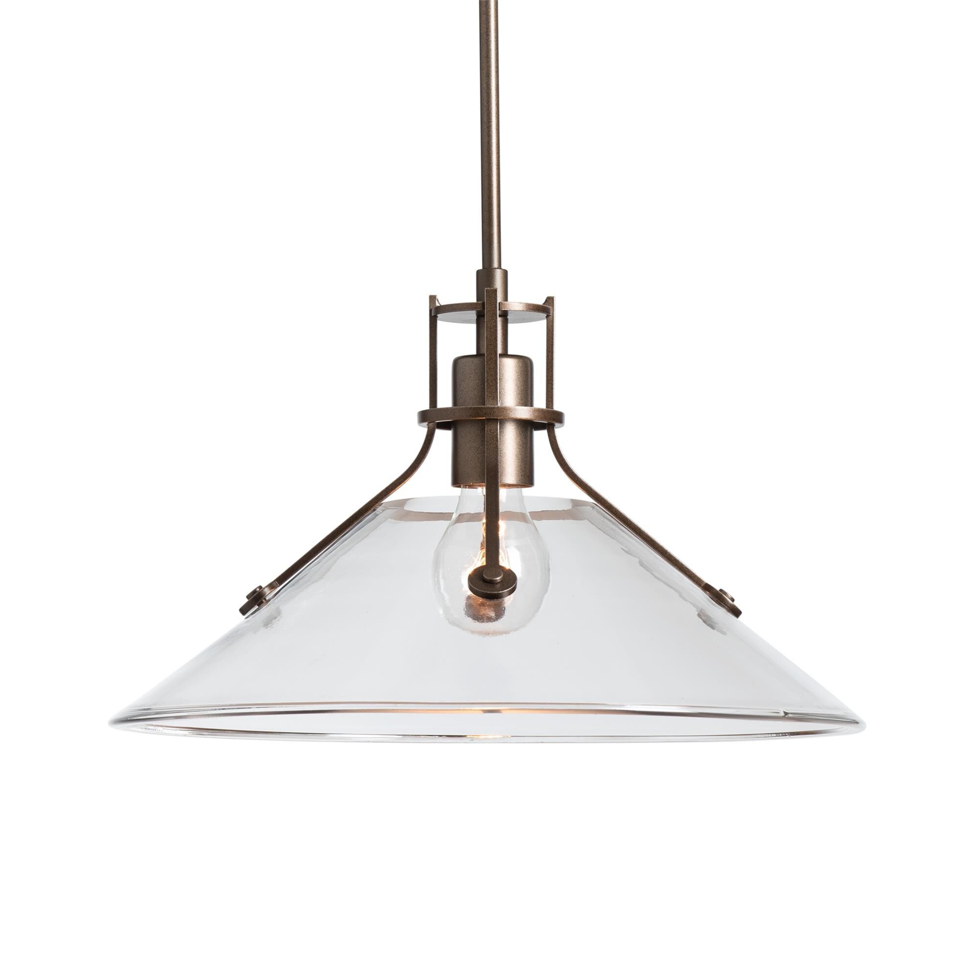 Shown in Coastal Bronze finish and Frosted shade