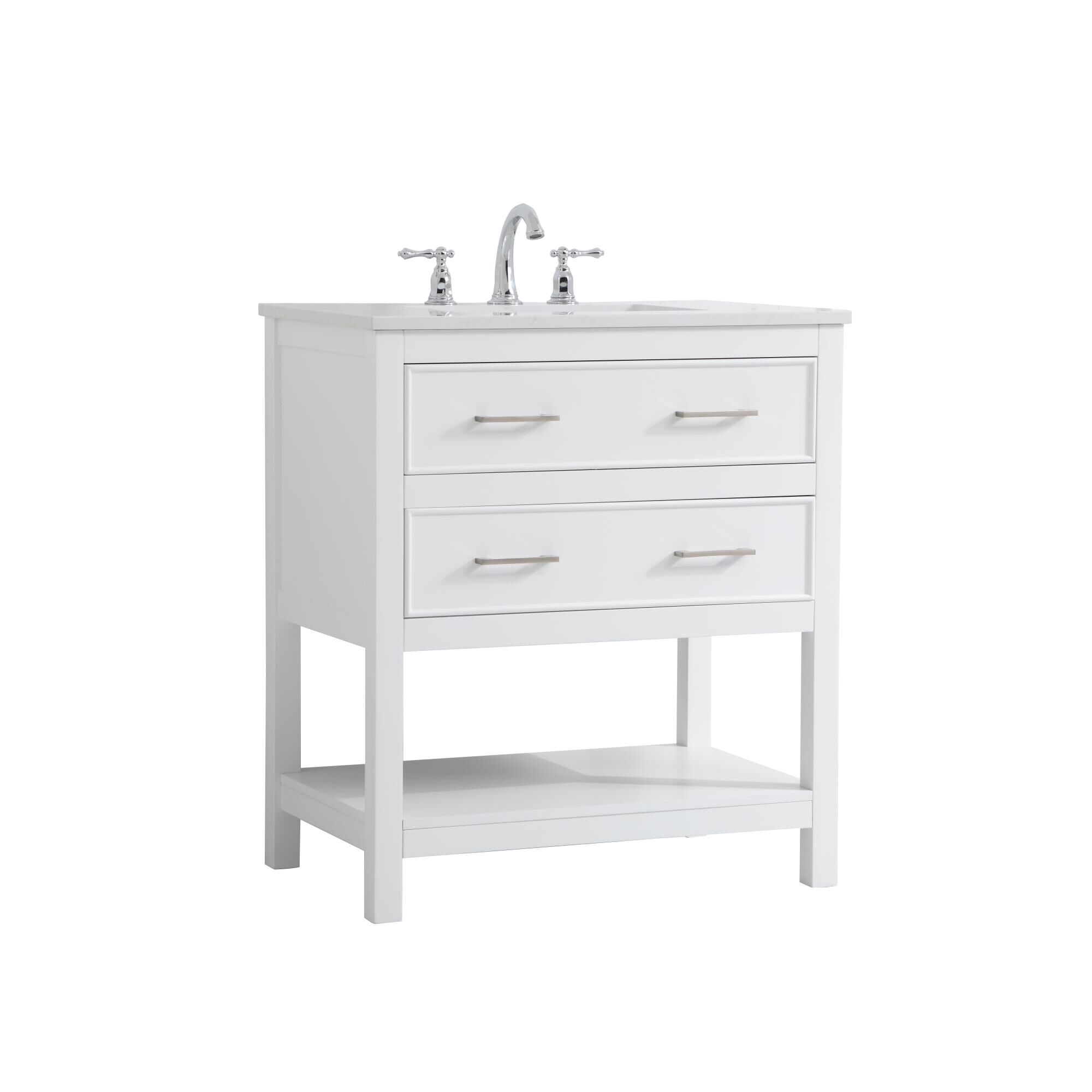 Shown in White finish