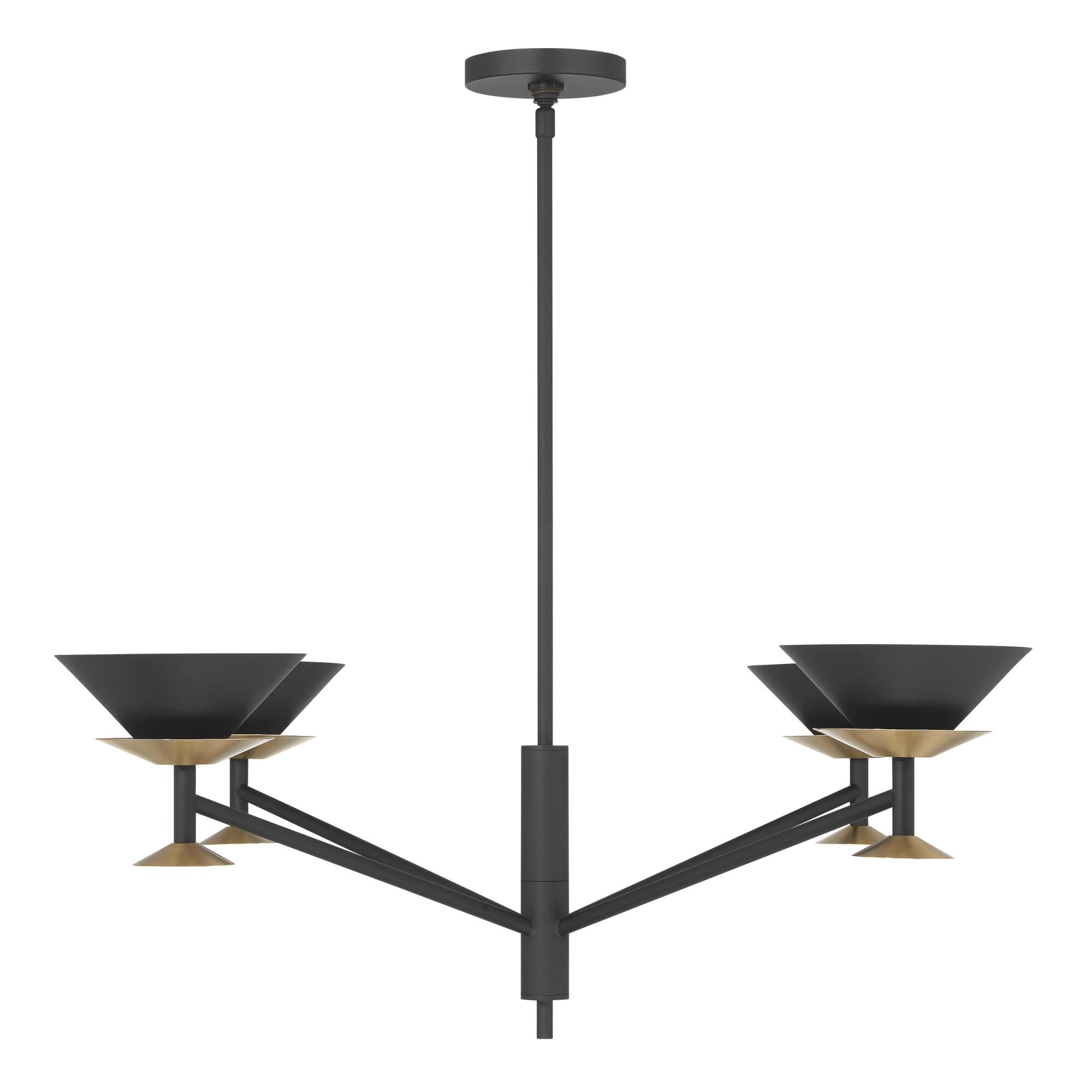 Shown in Textured Black finish and Textured Black shade