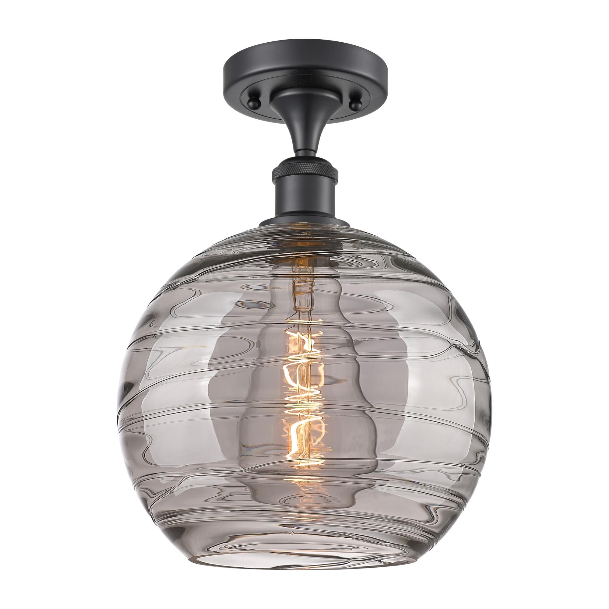 Bruno Marashlian Athens Deco Swirl 10 Inch Semi Flush Mount by Innovations Lighting
