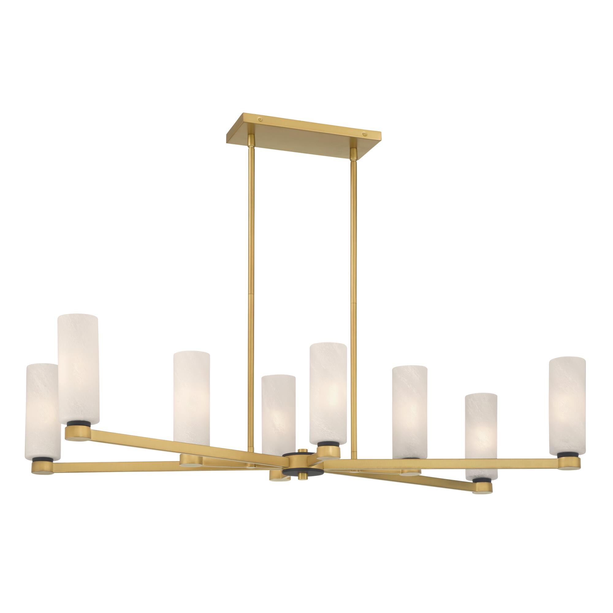 Shown in Legacy Brass finish and Etched Alabaster glass