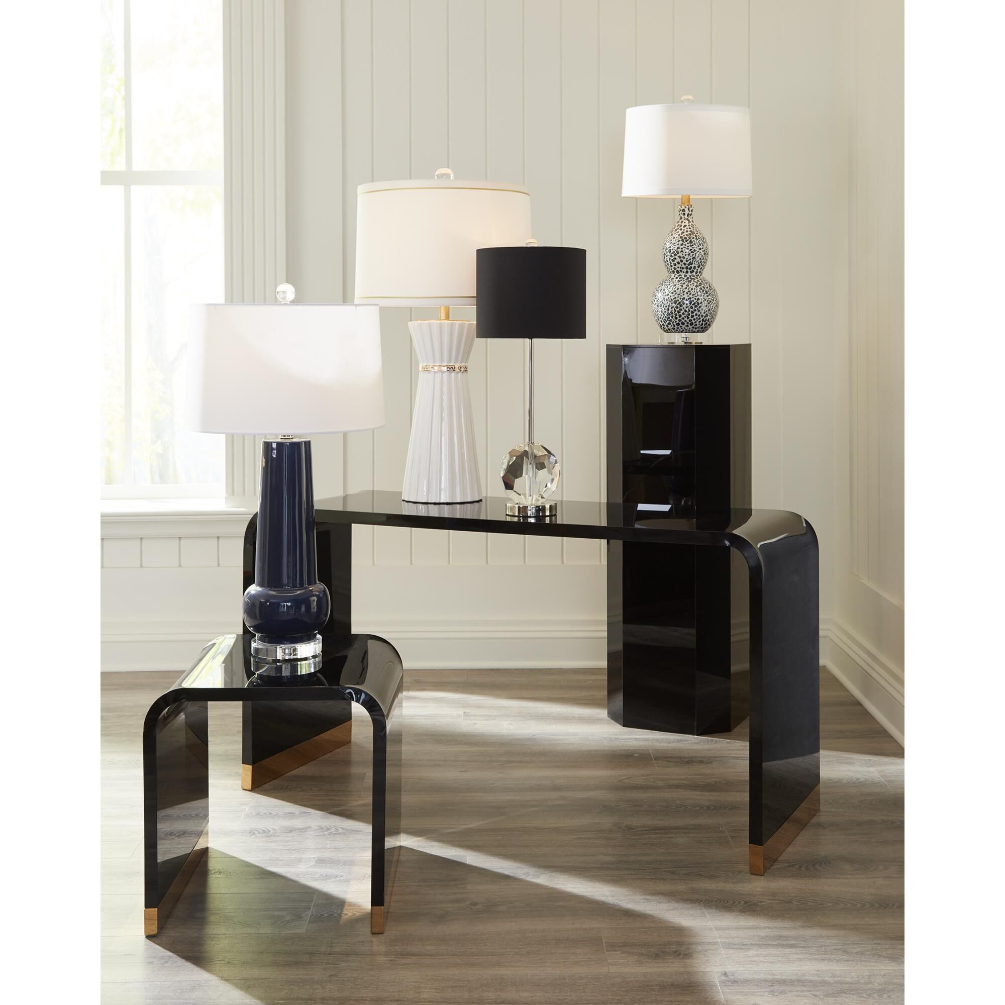 Snow Leopard Table Lamp by Wildwood