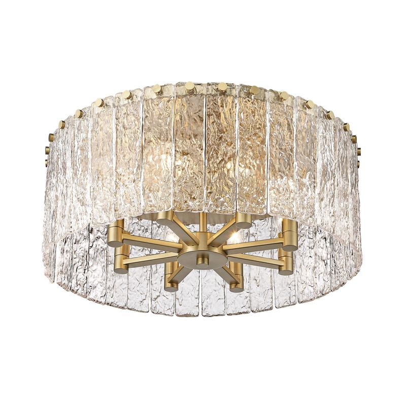 Glacier 20 Inch 8 Light Flush Mount by Z-Lite