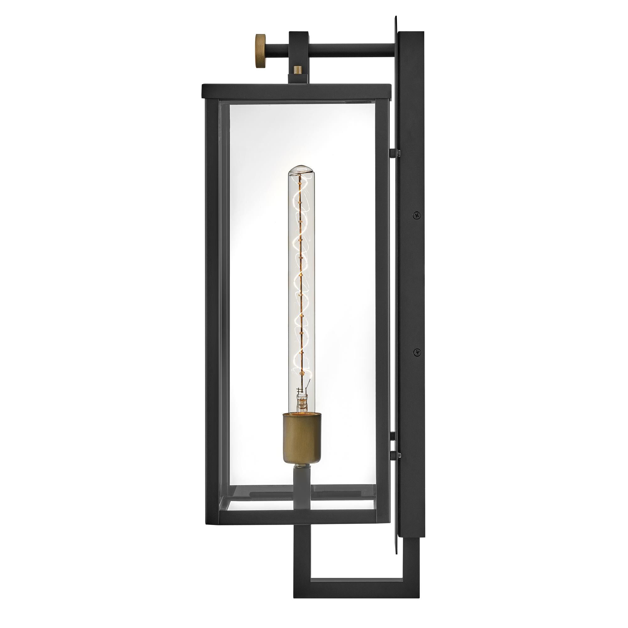 Shown in Black with Burnished Bronze Accents finish and Clear glass