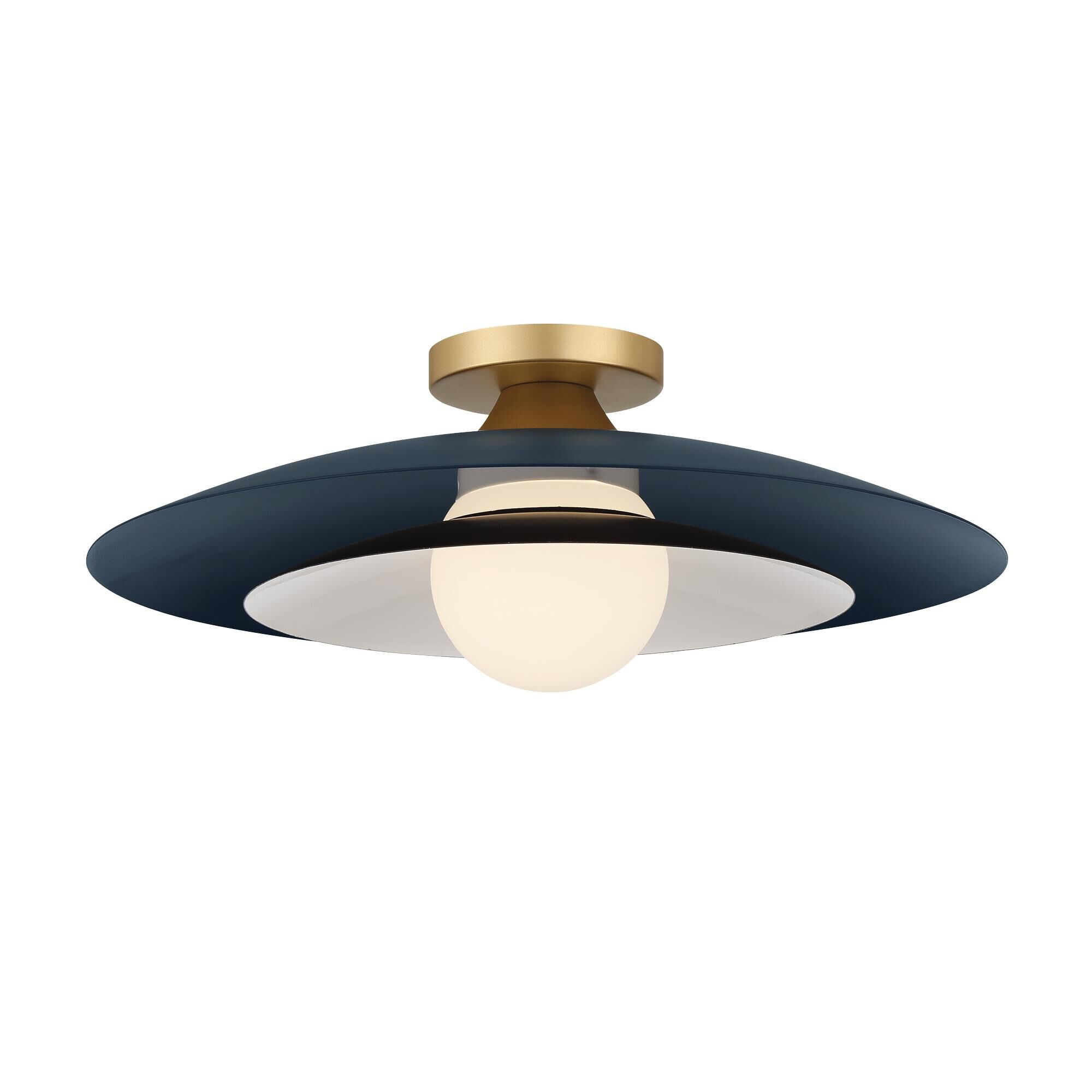 Welsh 18 Inch 1 Light LED Semi Flush Mount,