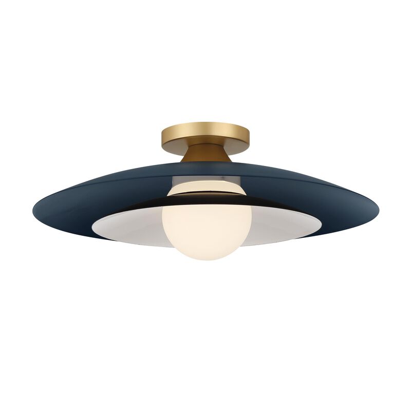Welsh 18 Inch 1 Light LED Semi Flush Mount by Eurofase Lighting