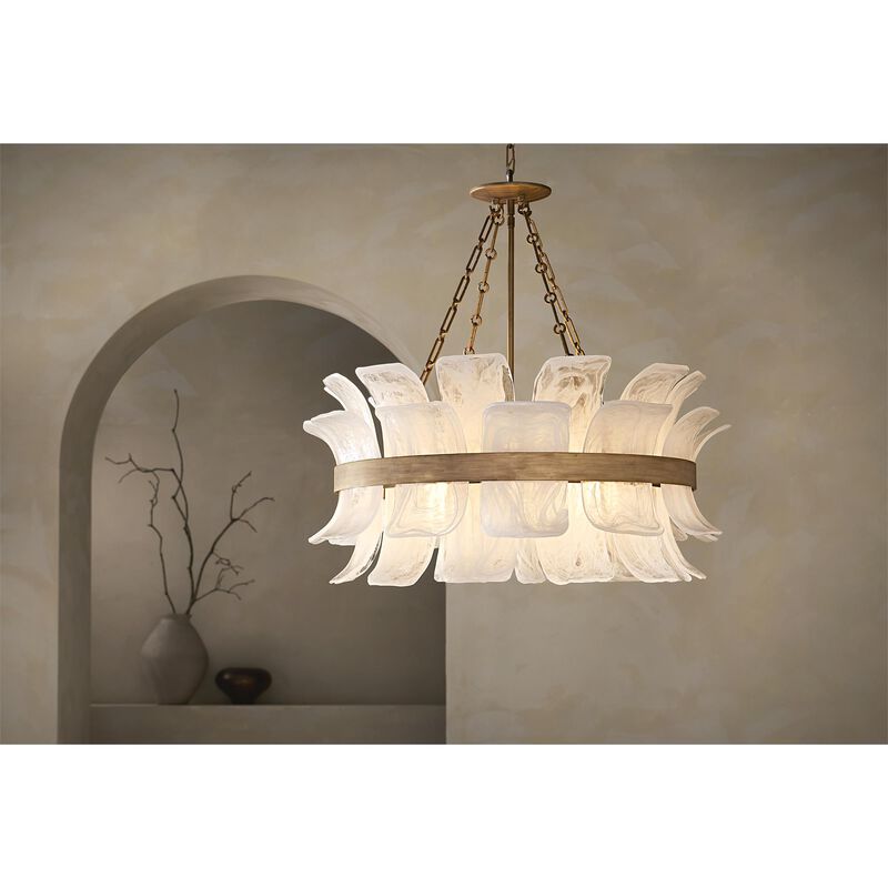 Fleur 34 Inch Chandelier by Fredrick Ramond