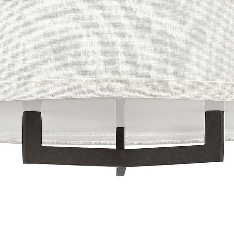 Hampton 20 Inch 3 Light Semi Flush Mount by Hinkley