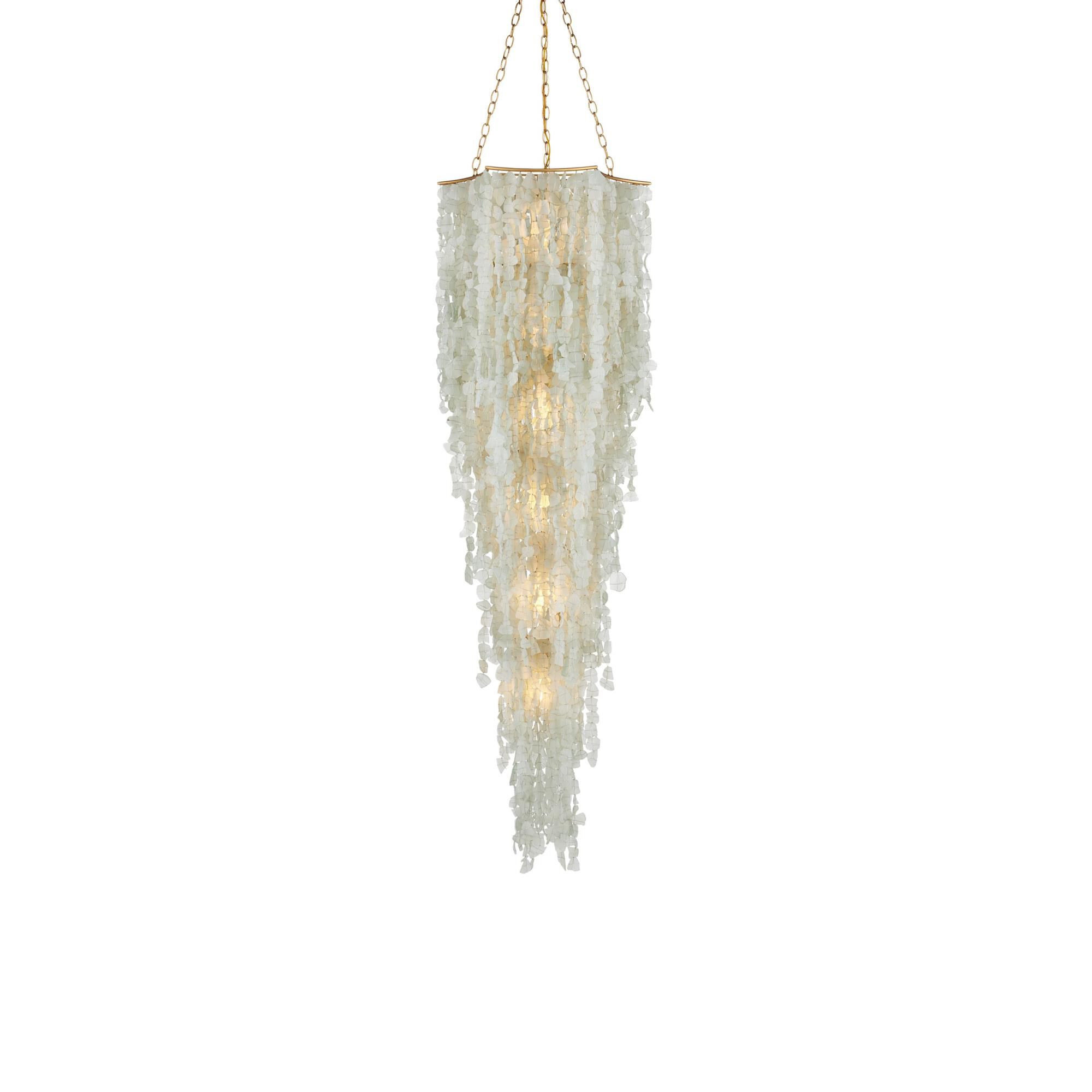 Verre de Mer 24 Inch Chandelier by Currey and Company