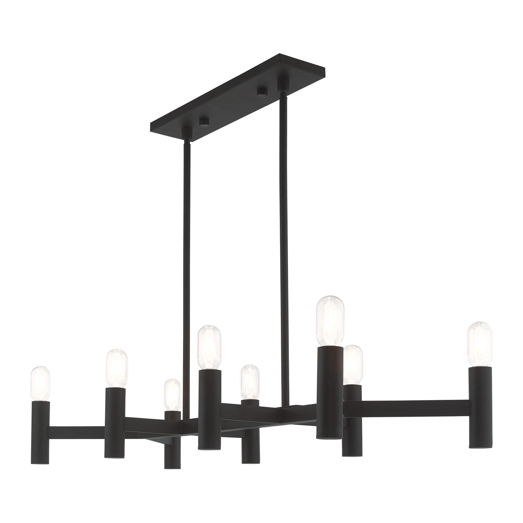 Copenhagen 40 Inch 8 Light Linear Suspension Light by Livex Lighting
