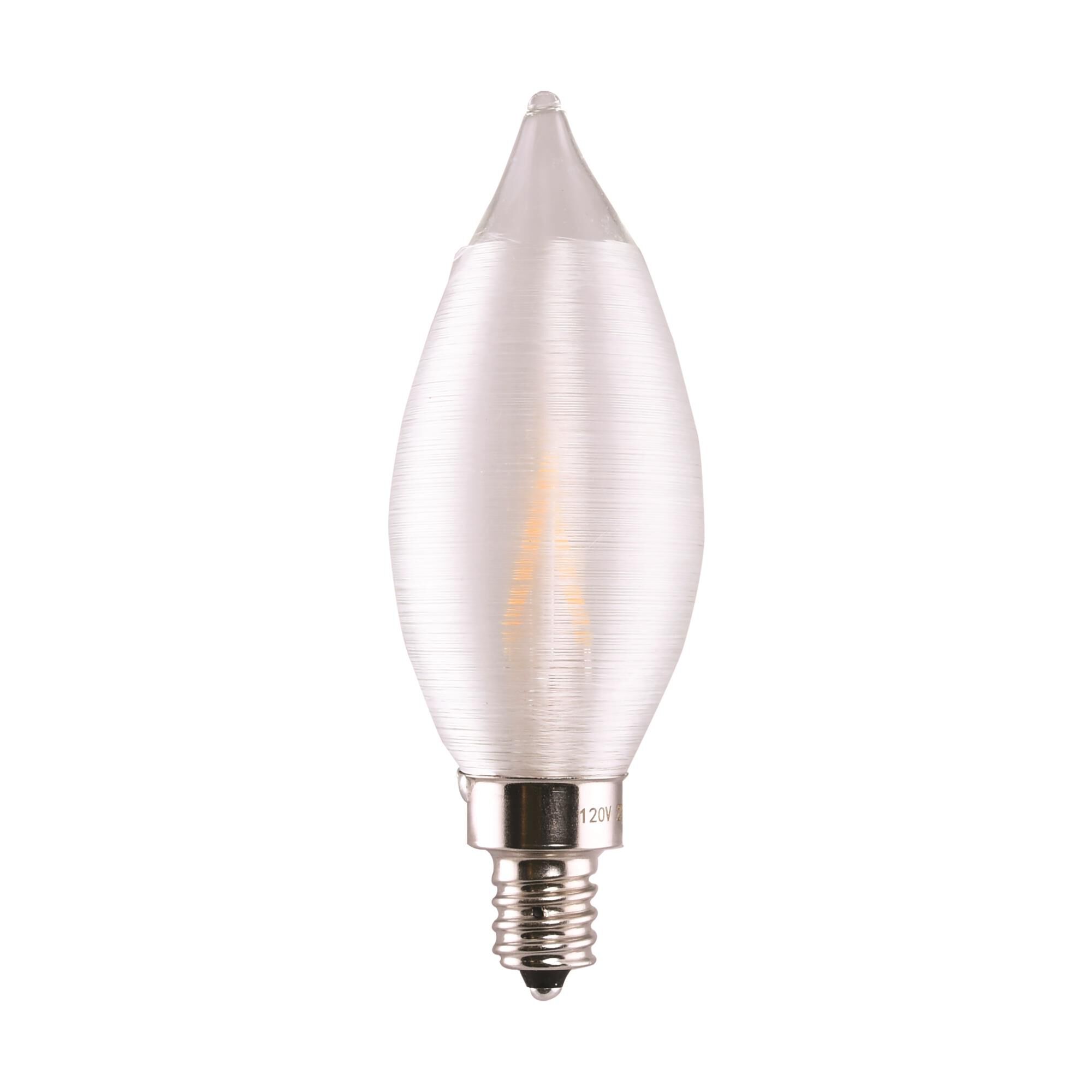 Dimmable 2 Watt 2700K CA11 LED Light Bulb by Satco