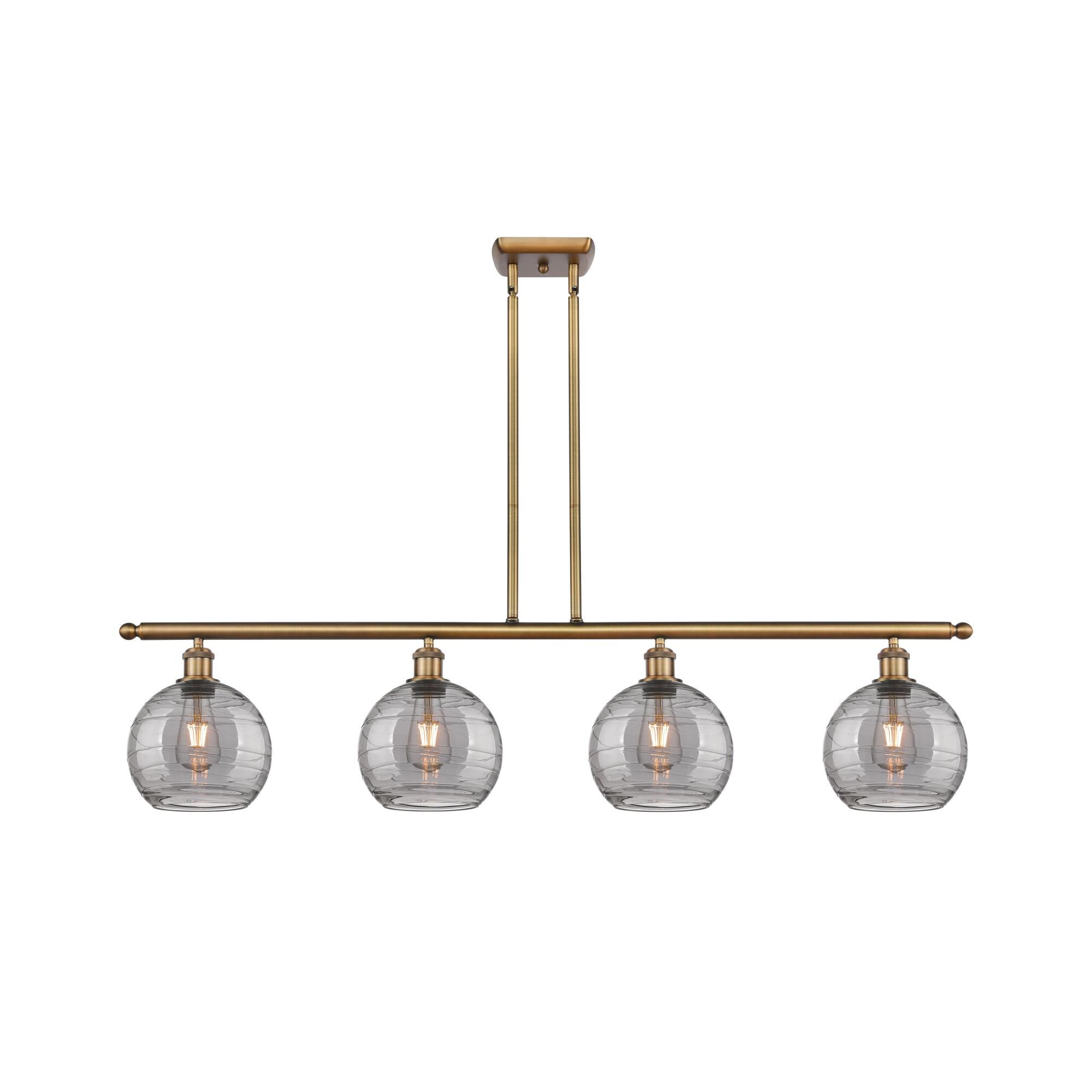 Bruno Marashlian Athens Deco Swirl 48 Inch Linear Suspension Light by Innovations Lighting