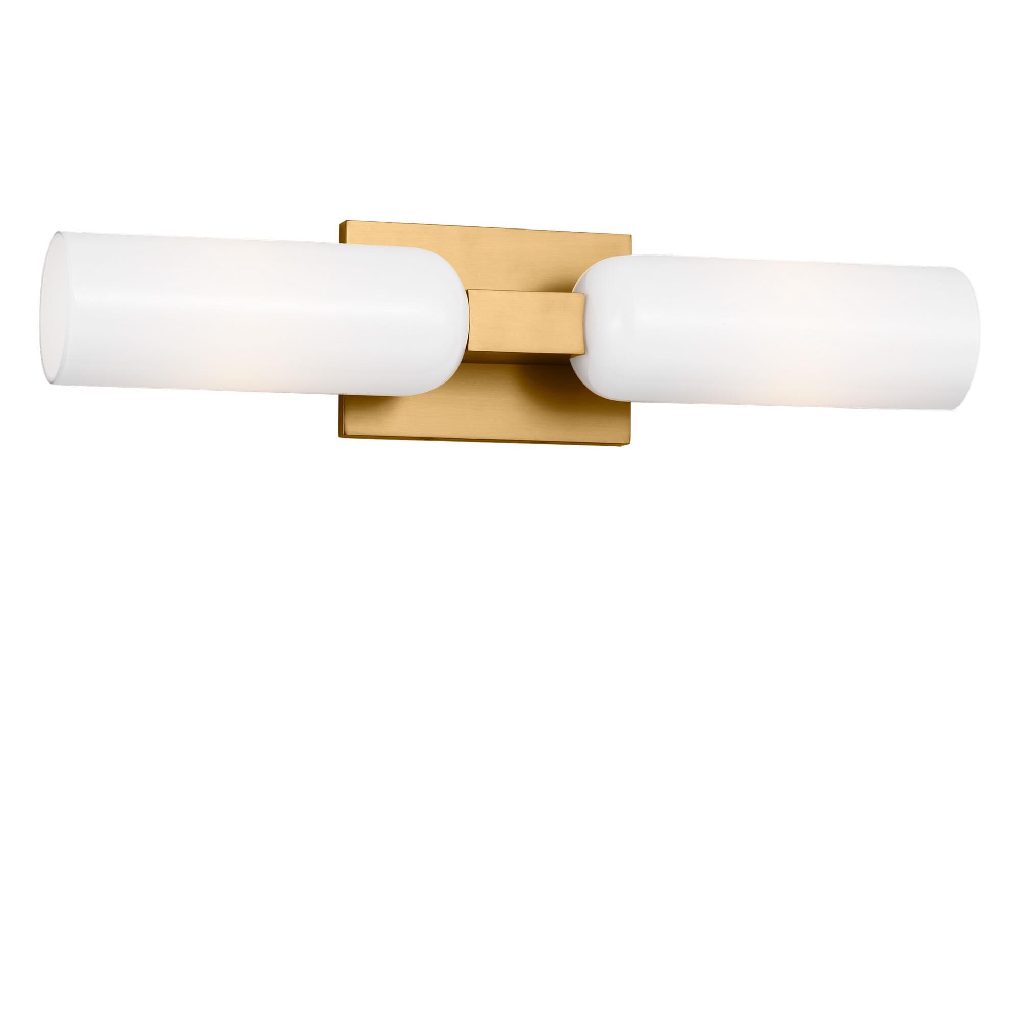 Shown in Burnished Brass finish and Milk glass