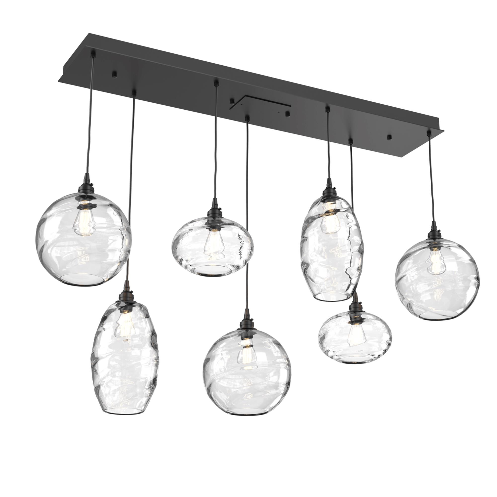 Shown in Matte Black finish and Optic Clear glass