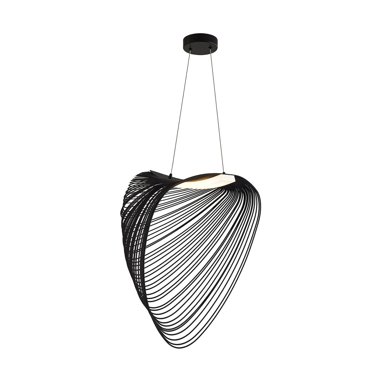 Eco Madera 24 Inch Large Pendant by Justice Design Group