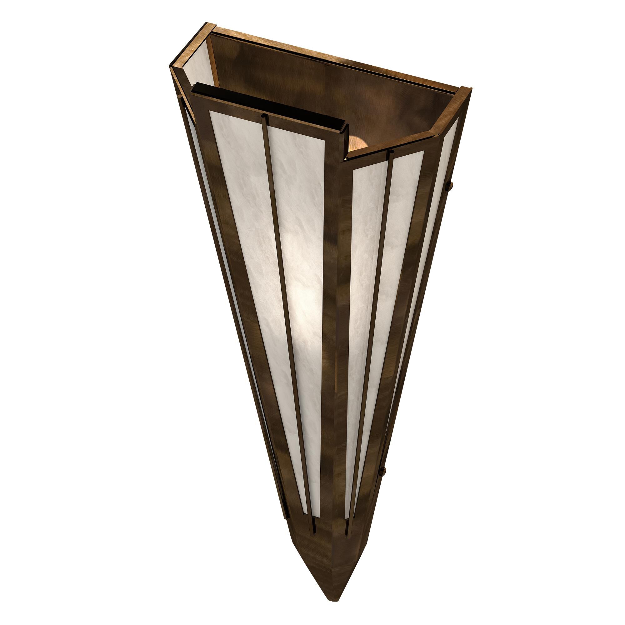 Shown in Antique Copper Finish finish and White glass