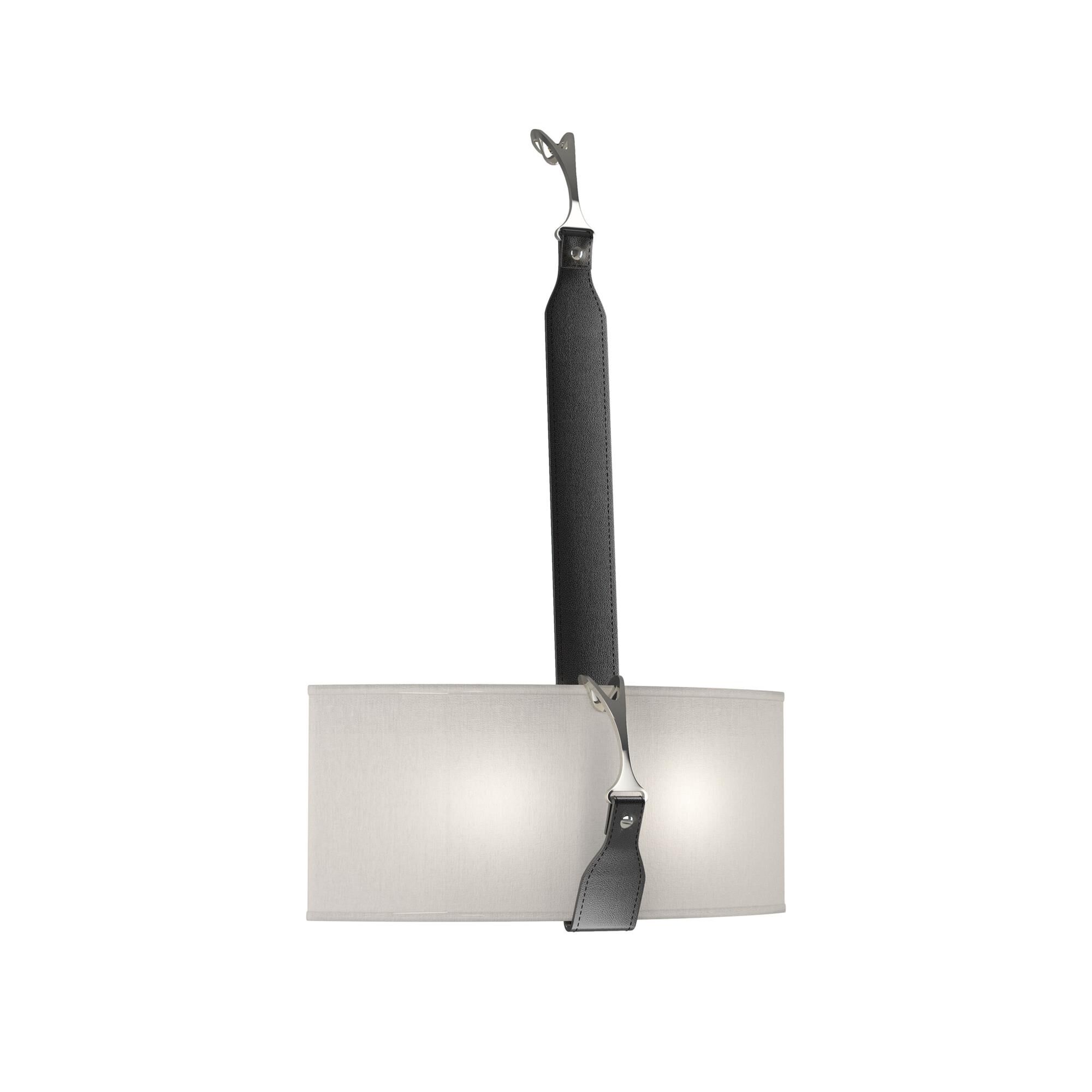 Shown in Black finish and Flax shade and Polished Nickel (24) accent