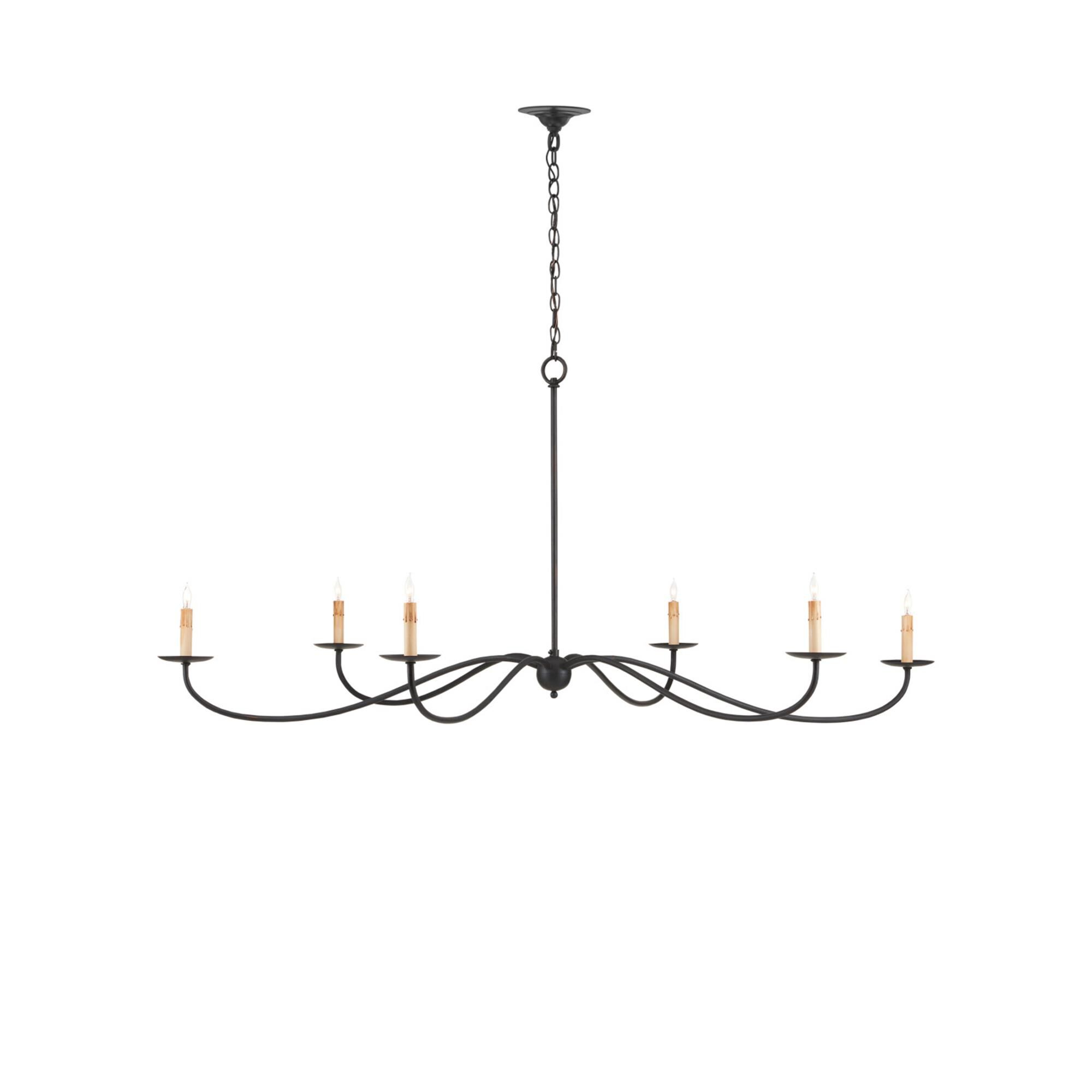 Saxon 63 Inch 6 Light Chandelier,