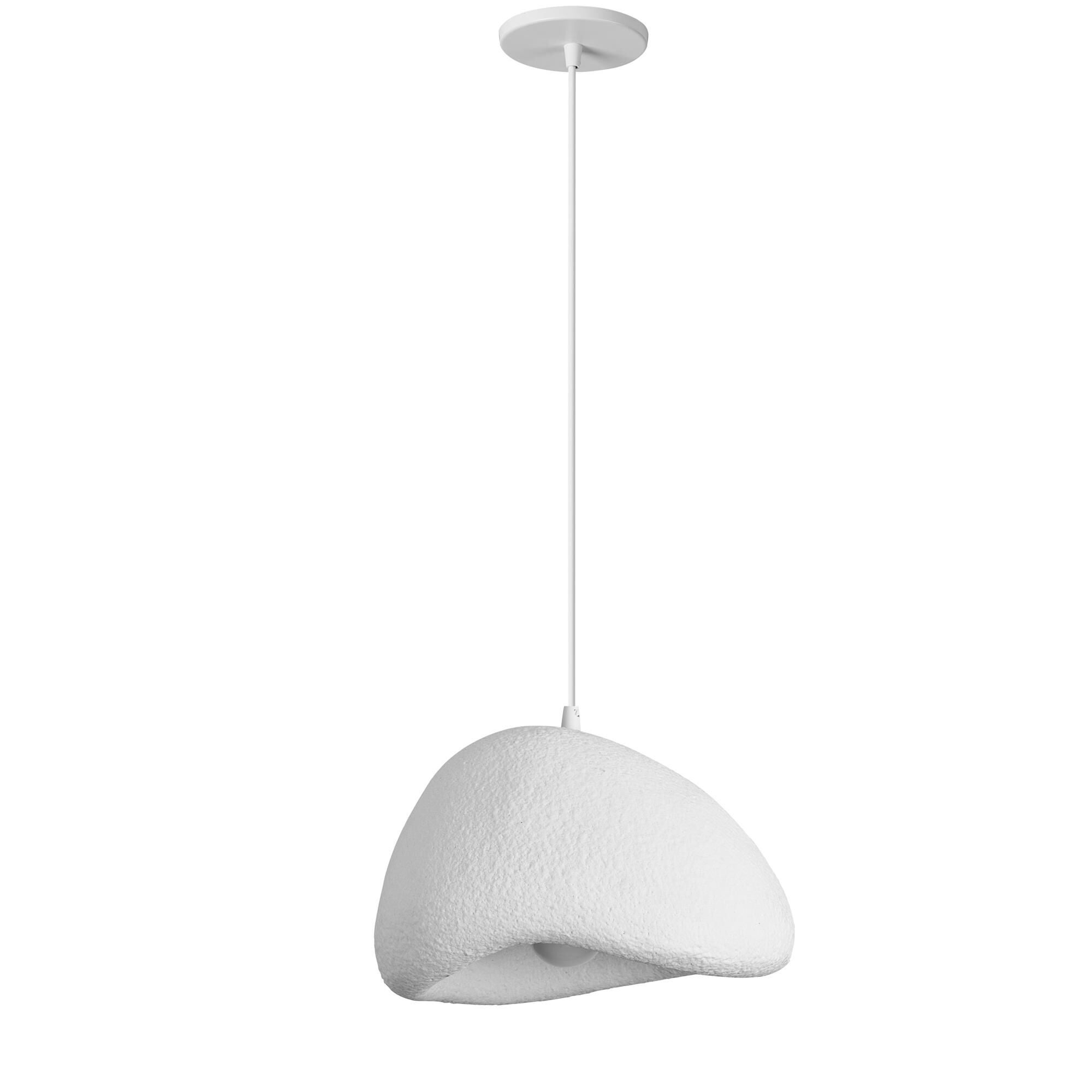 Shown in White finish and Metal shade