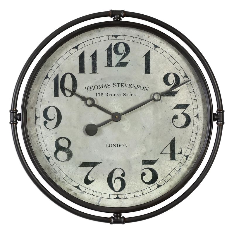Nakul Wall Clock by Uttermost