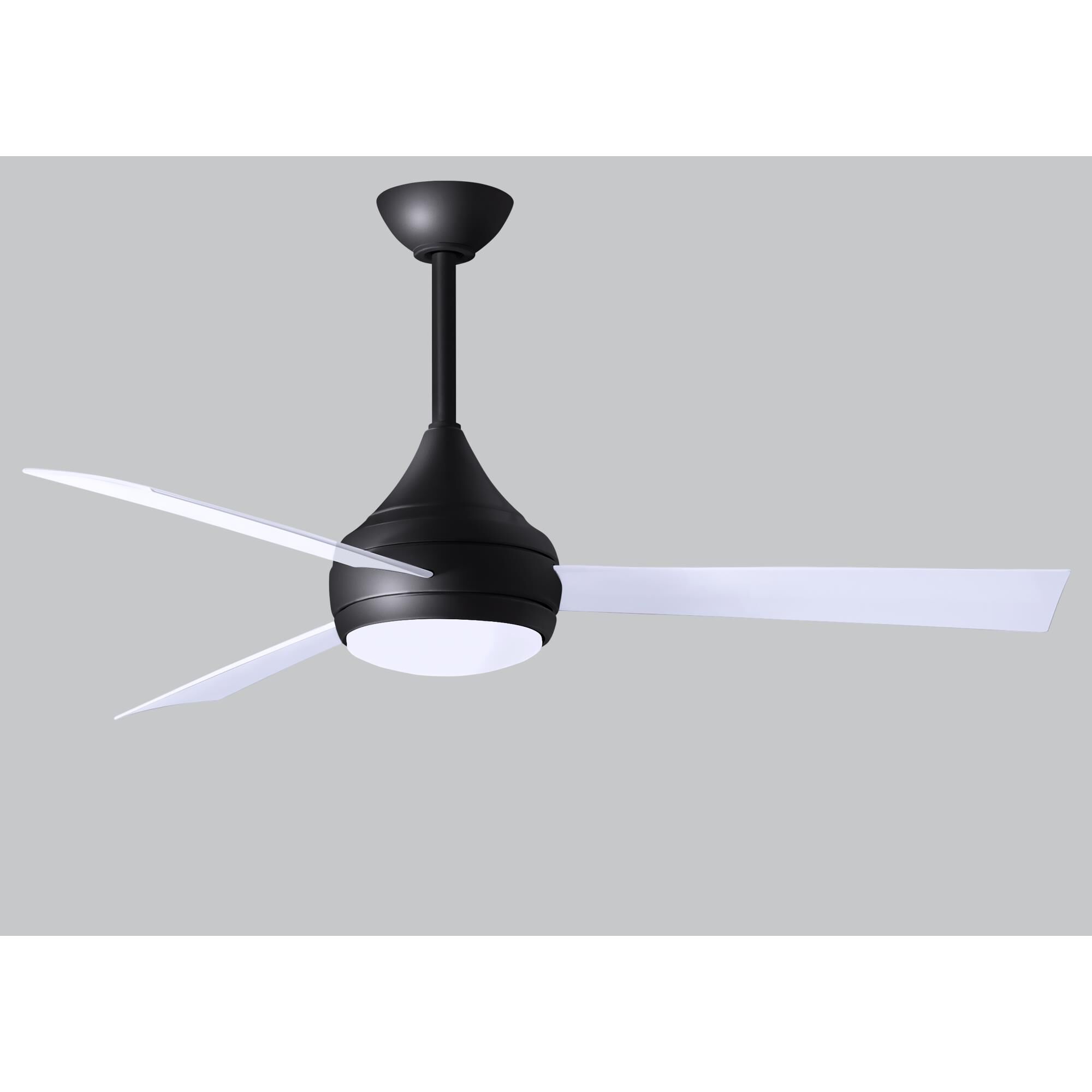 Donaire Outdoor Coastal Wet Rated 52 Inch Ceiling Fan with Light Kit by Matthews Fan Company