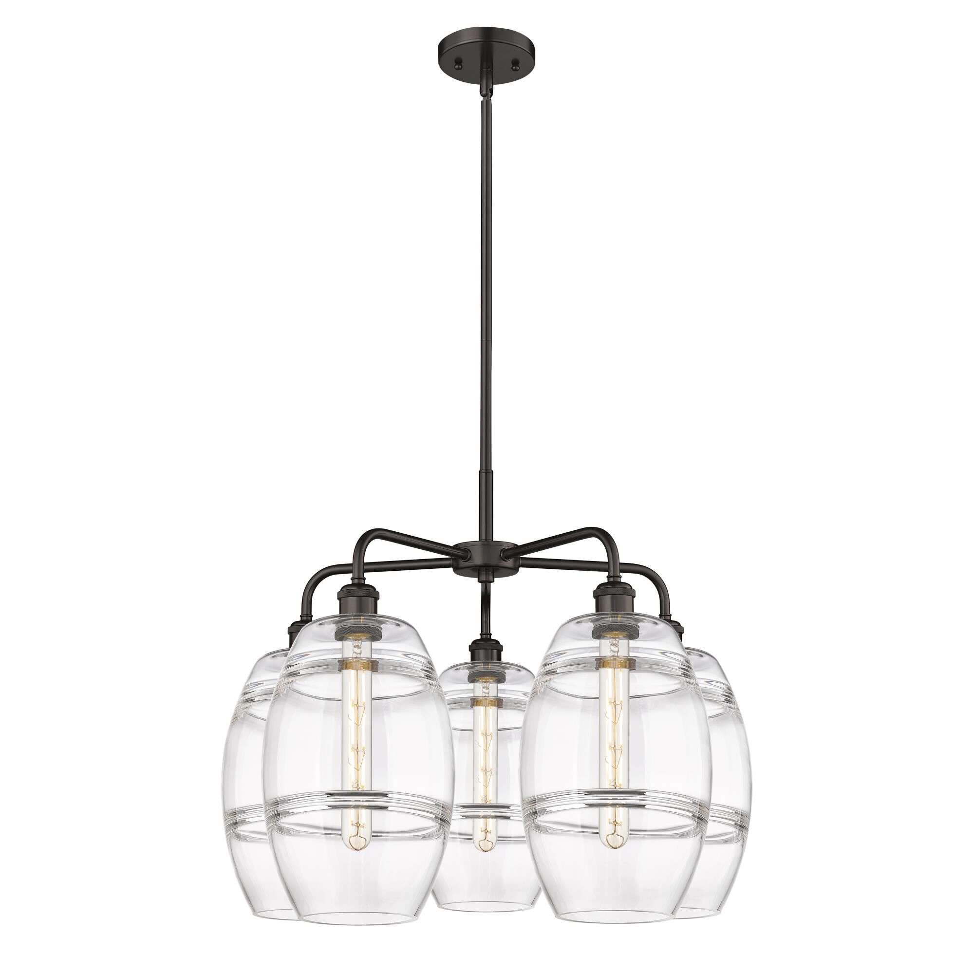 Shown in Oil Rubbed Bronze finish and Clear glass