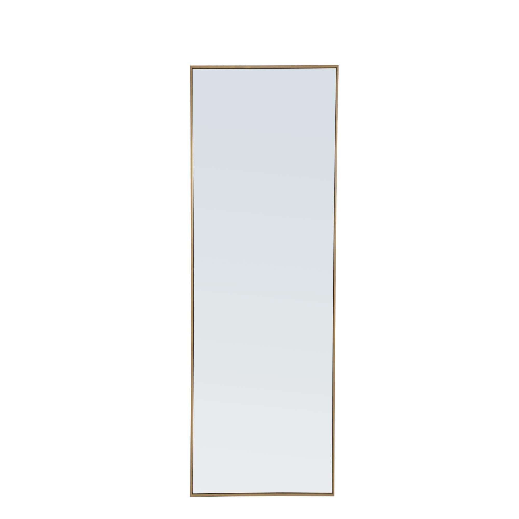 Shown in Brass finish and Clear Mirror Beveled glass