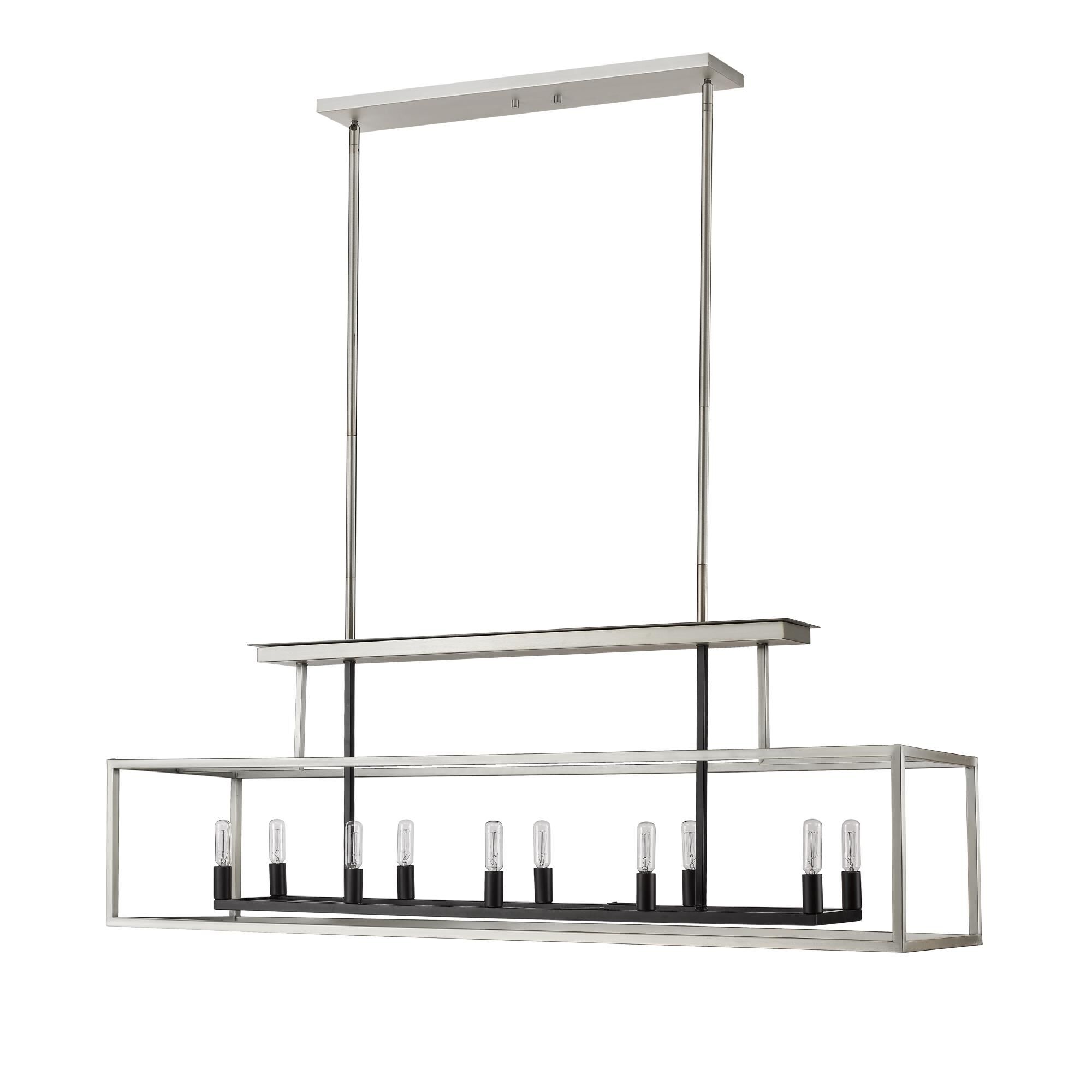 Quadra 50 Inch 10 Light Linear Suspension Light by Z-Lite