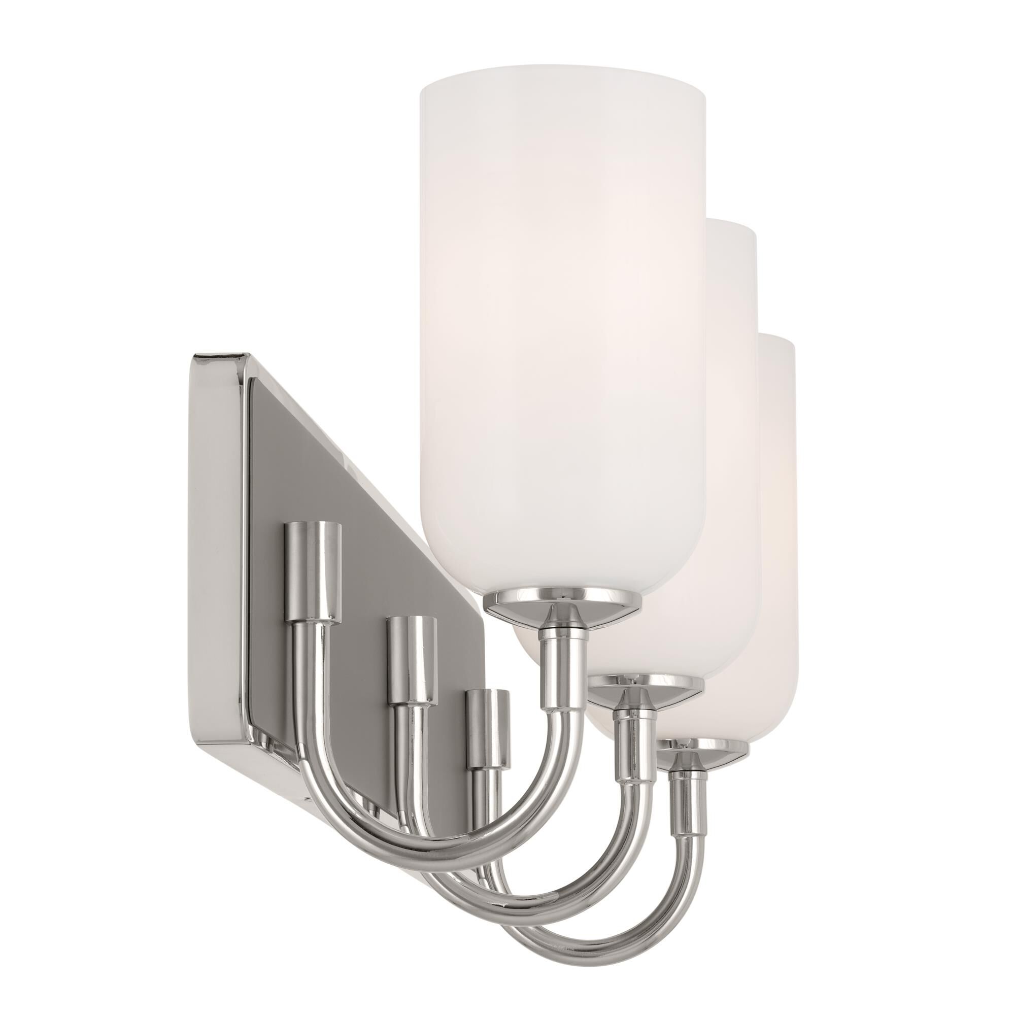 Shown in Polished Nickel finish and Opal glass
