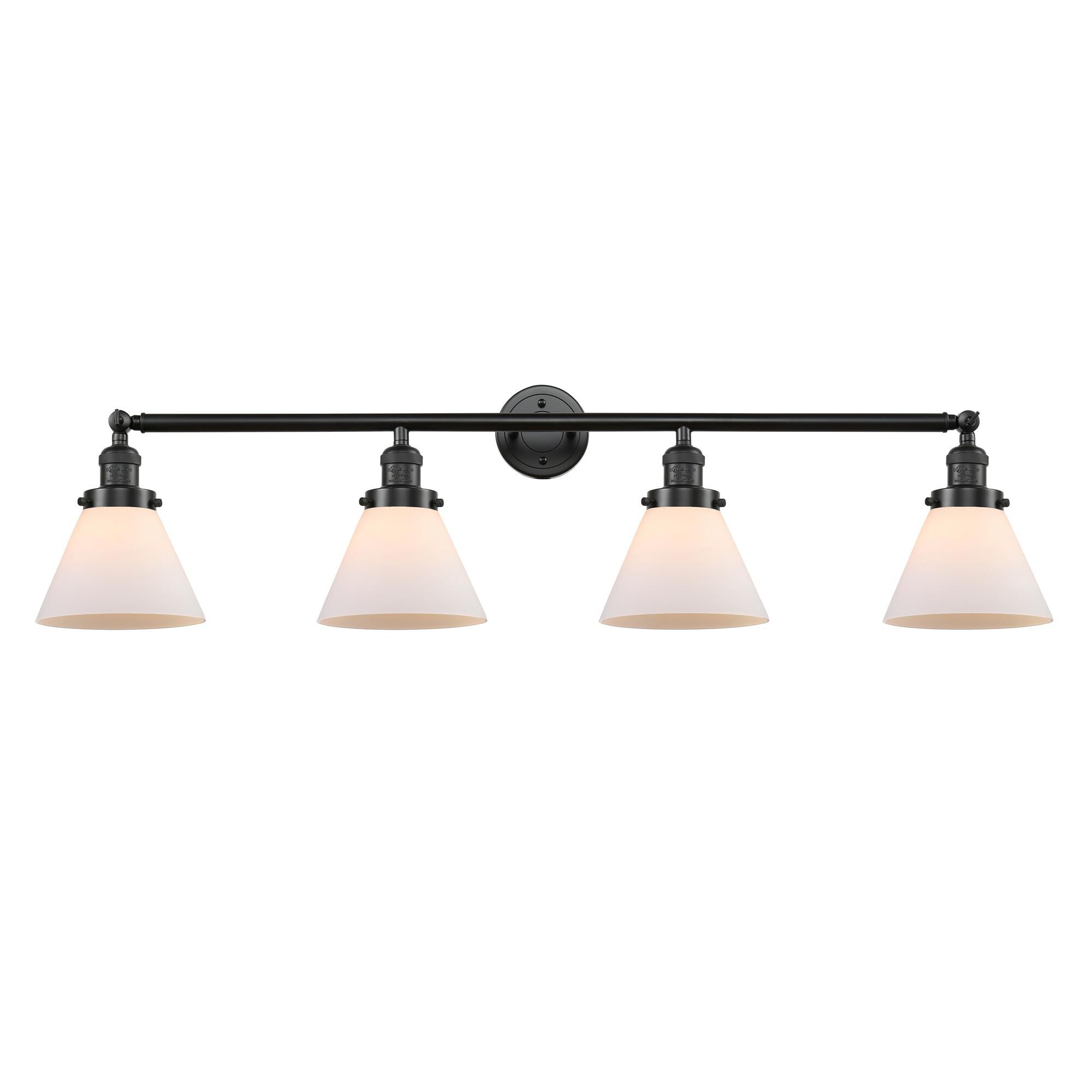 Shown in Oil Rubbed Bronze finish and Matte White Cased glass