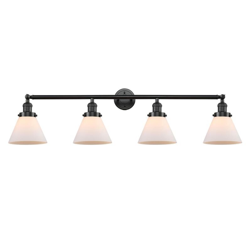 Bruno Marashlian Large Cone 43 Inch 4 Light Bath Vanity Light by Innovations Lighting