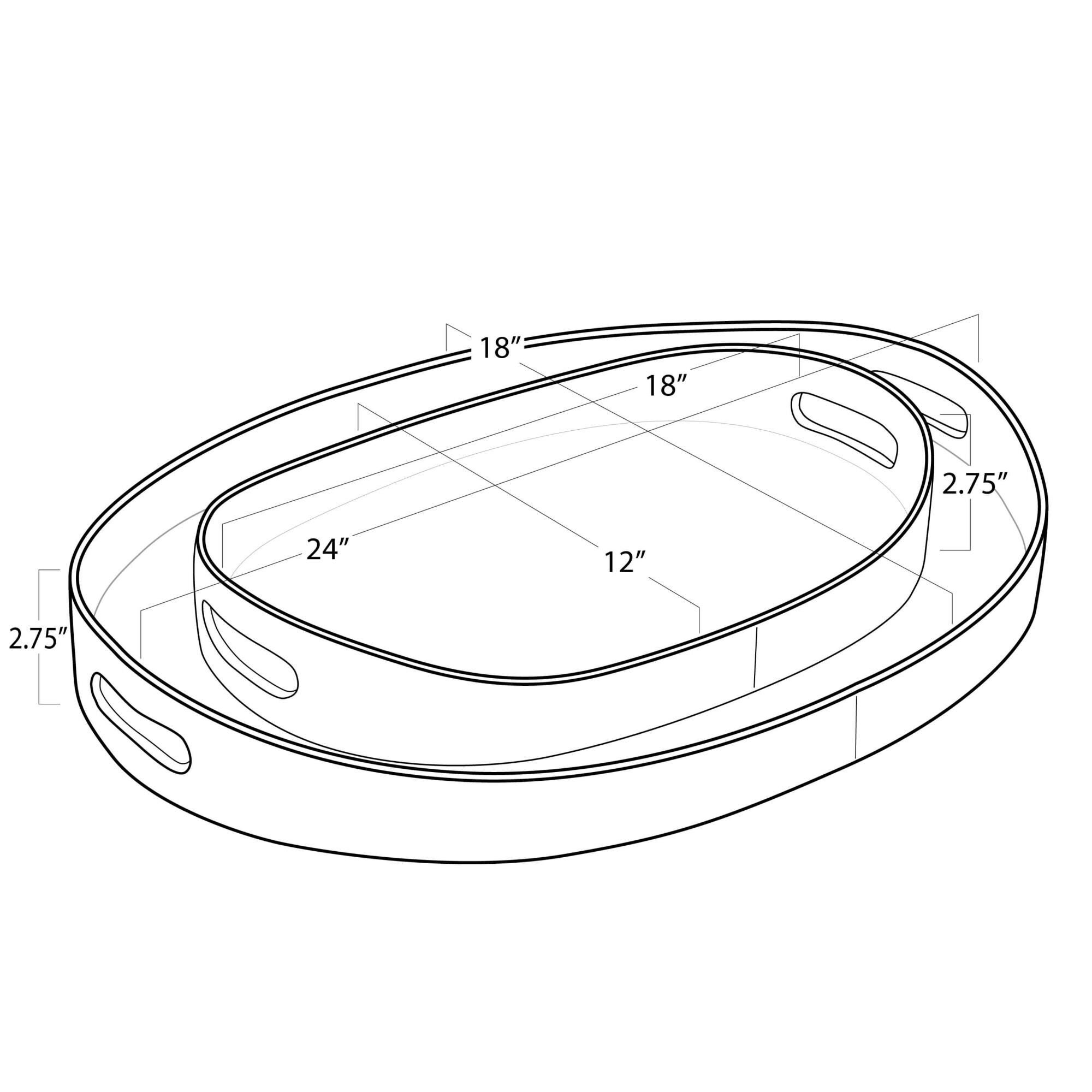Andres 24 Inch Tray by Regina Andrew