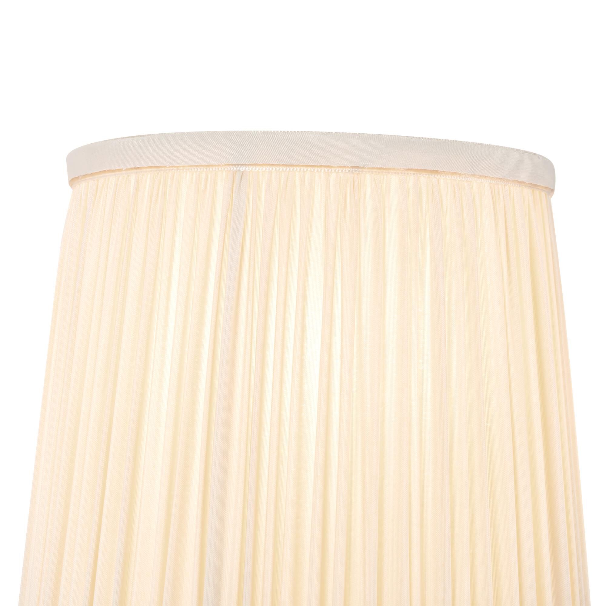 Shown in Matte Black finish and White Linen shade