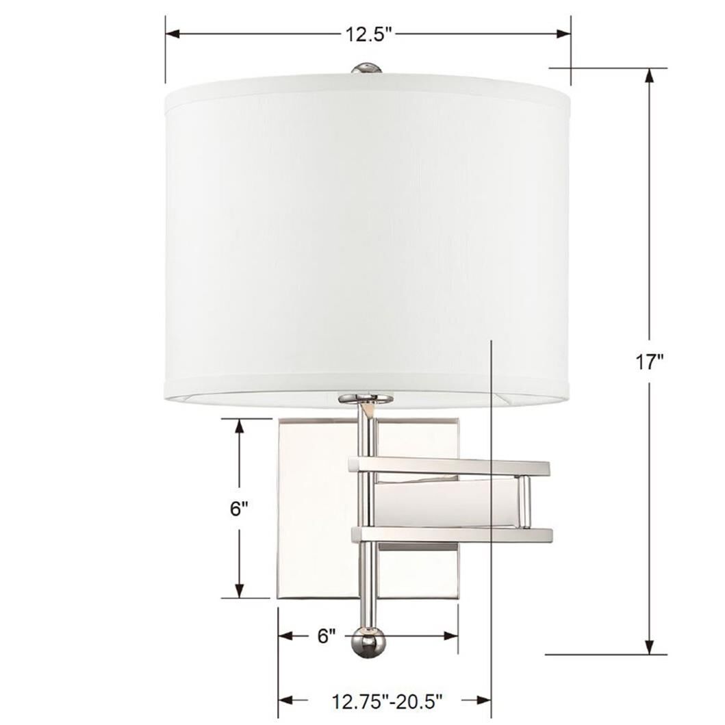 Crystorama Marshall 18 Inch Wall Sconce