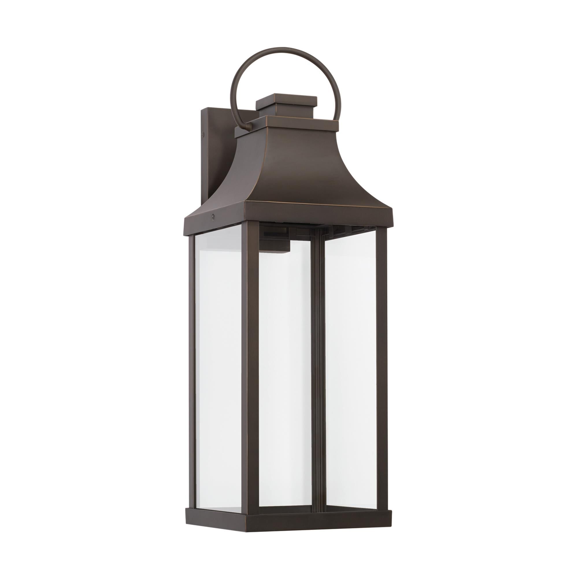 Shown in Oiled Bronze finish and Clear glass