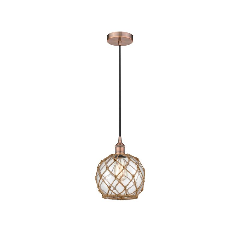 Innovations Lighting Bruno Marashlian Farmhouse Rope 8 Inch Mini Pendant
