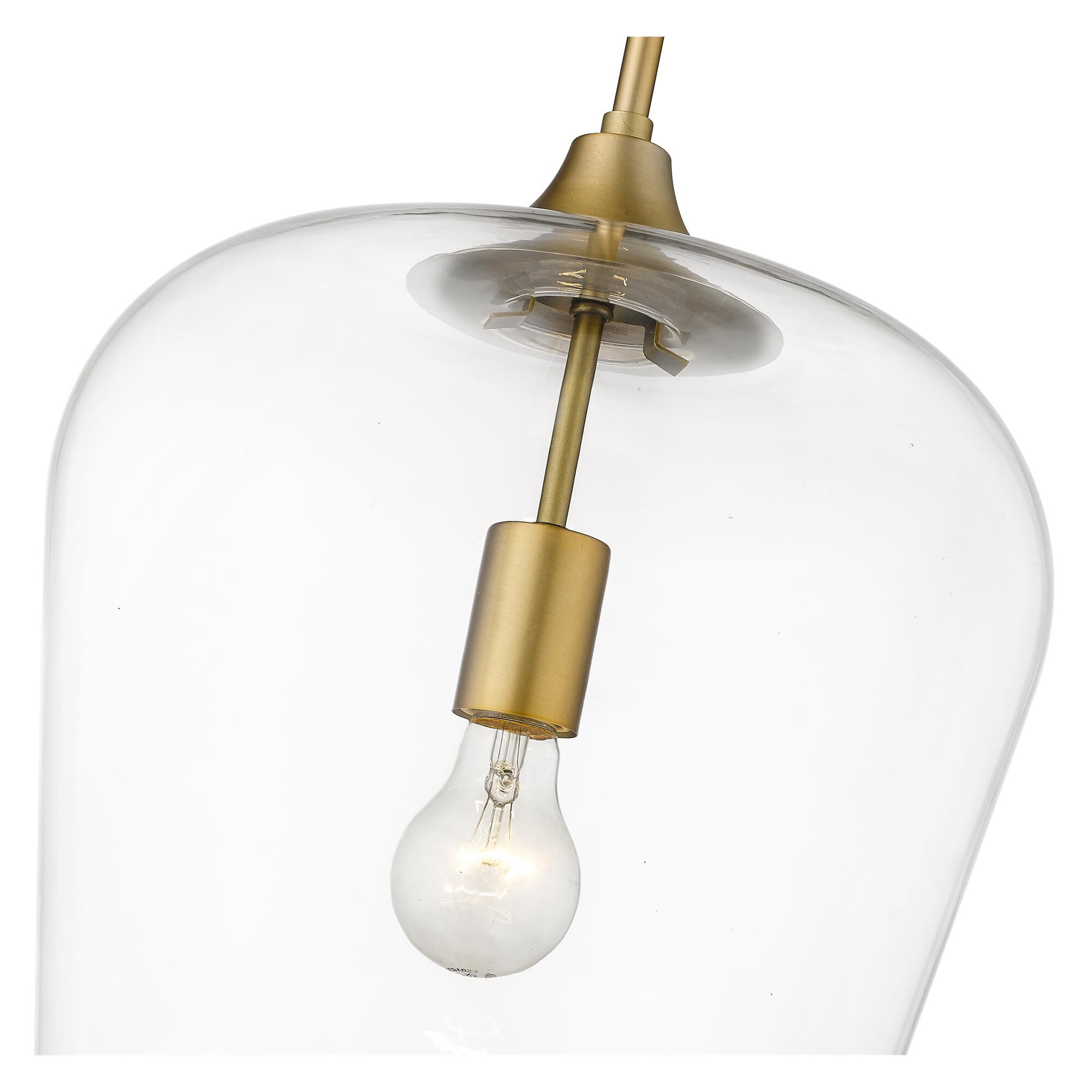 Shown in Olde Brass finish and Glass shade