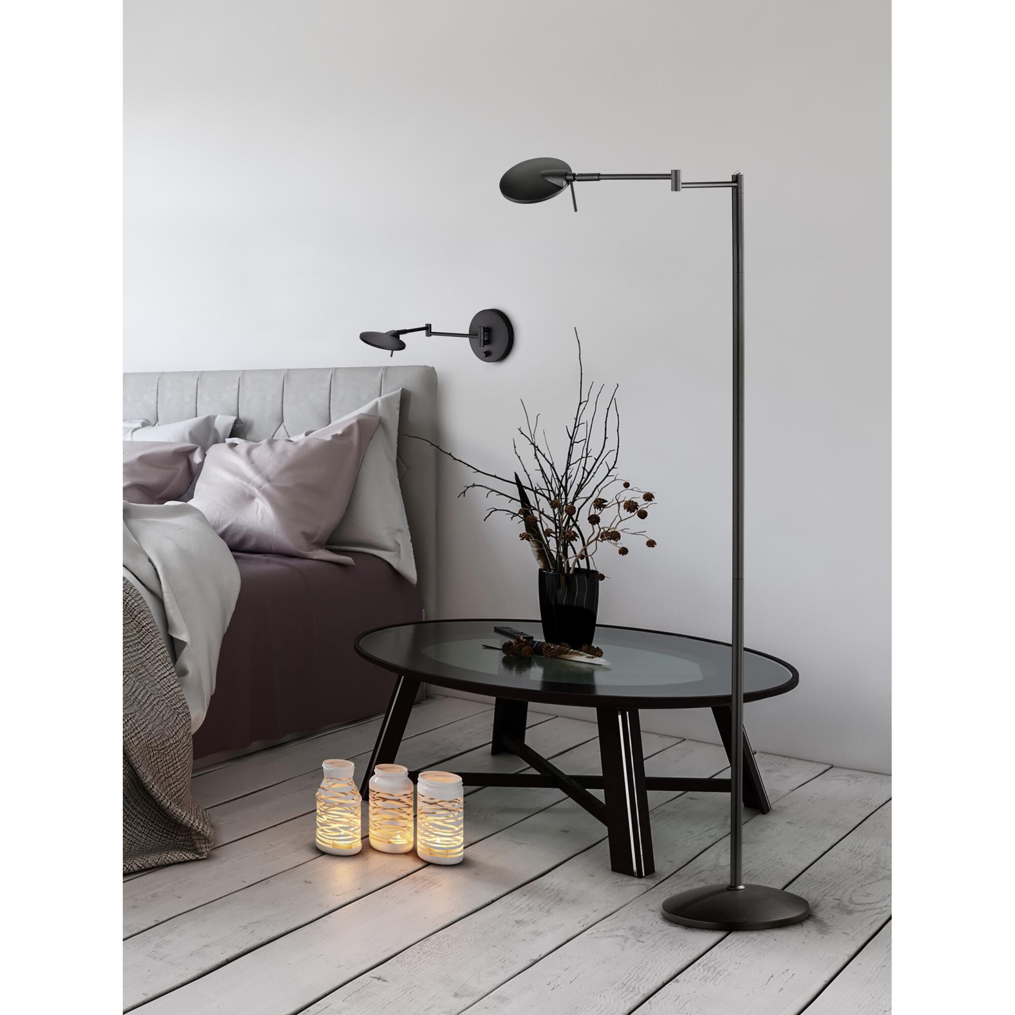 Dessau Turbo 48 Inch Floor Lamp by Arnsberg