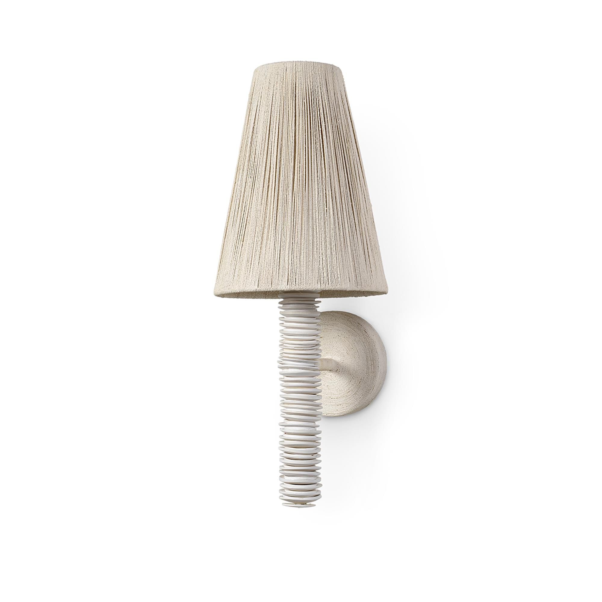 Shown in White Wash finish and Abaca Rope  shade