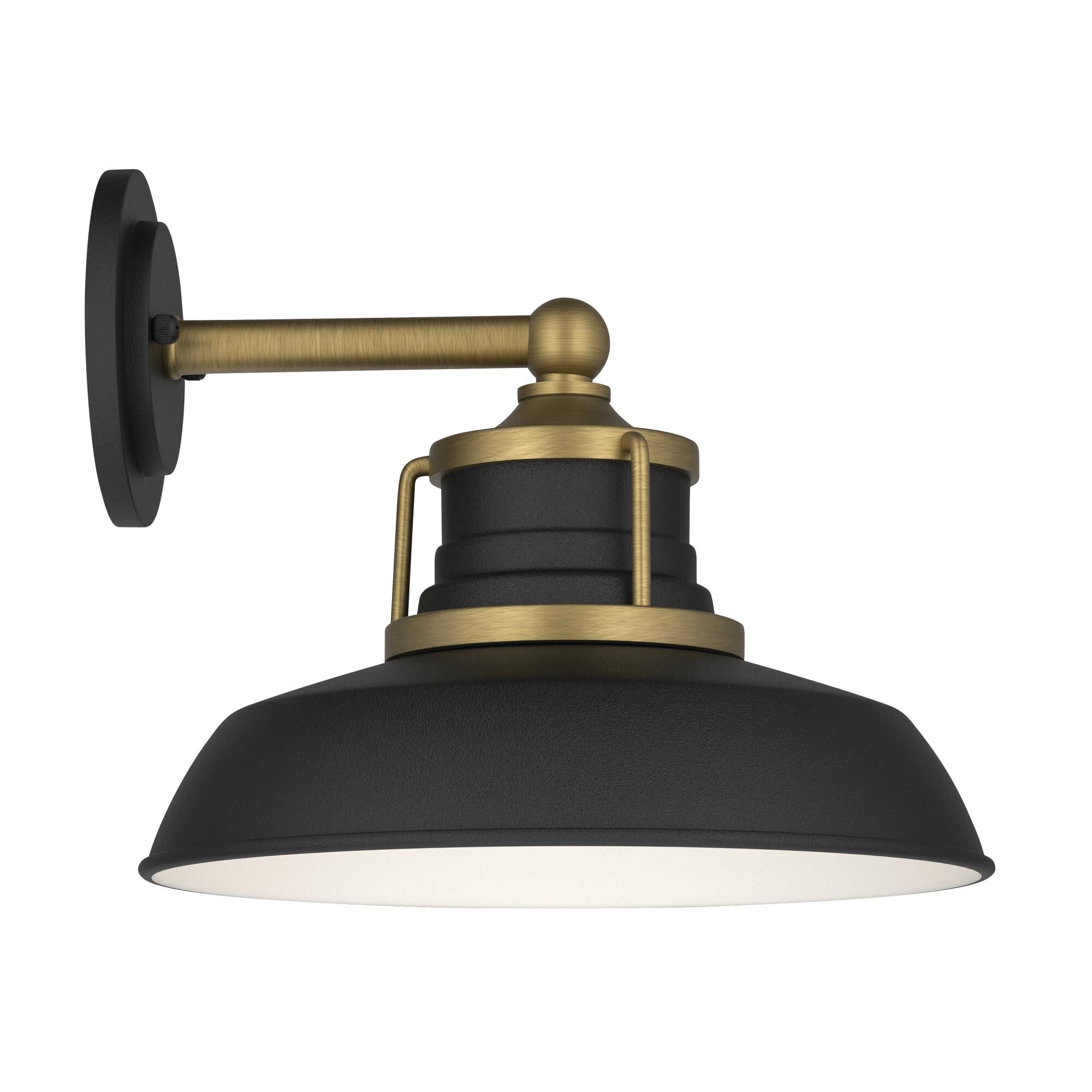 Shown in Natural Brass finish and Metal shade