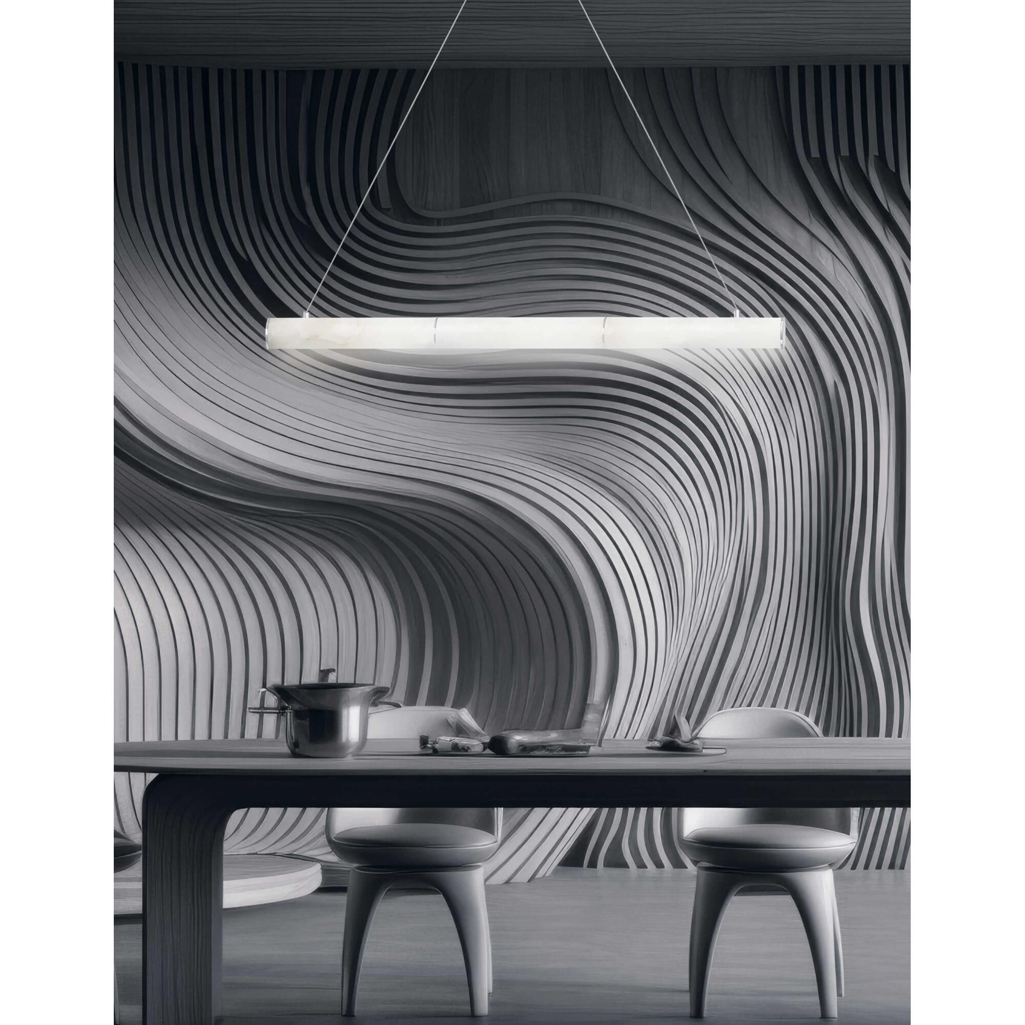 Shown in Polished Chrome finish and White shade