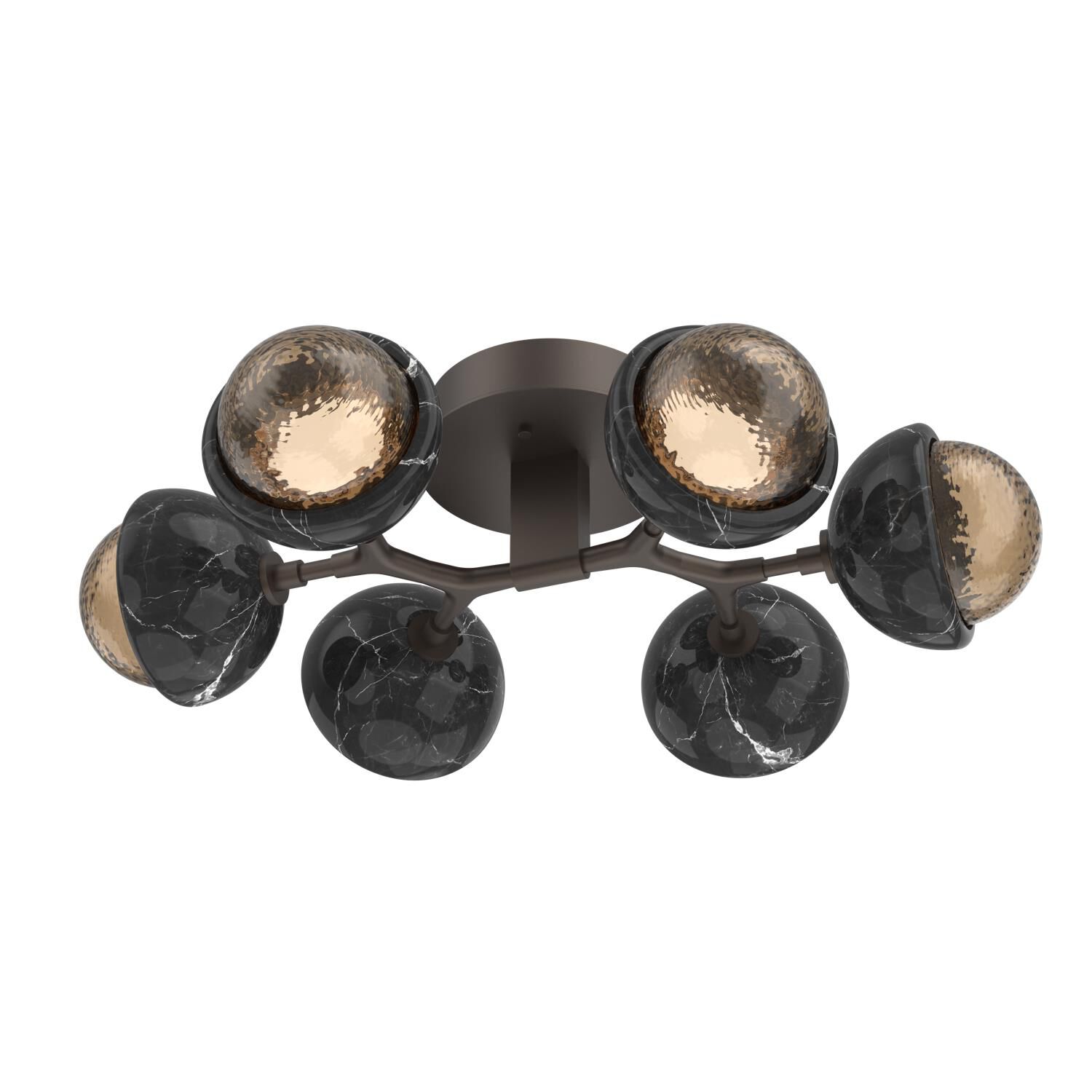 Levi Wilson Cabochon 27 Inch Flush Mount by Hammerton Studio