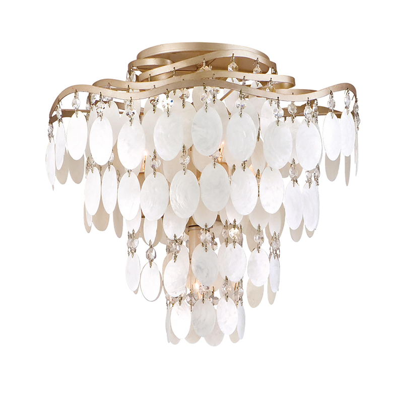 Dolce 16 Inch Semi Flush Mount by Corbett Lighting