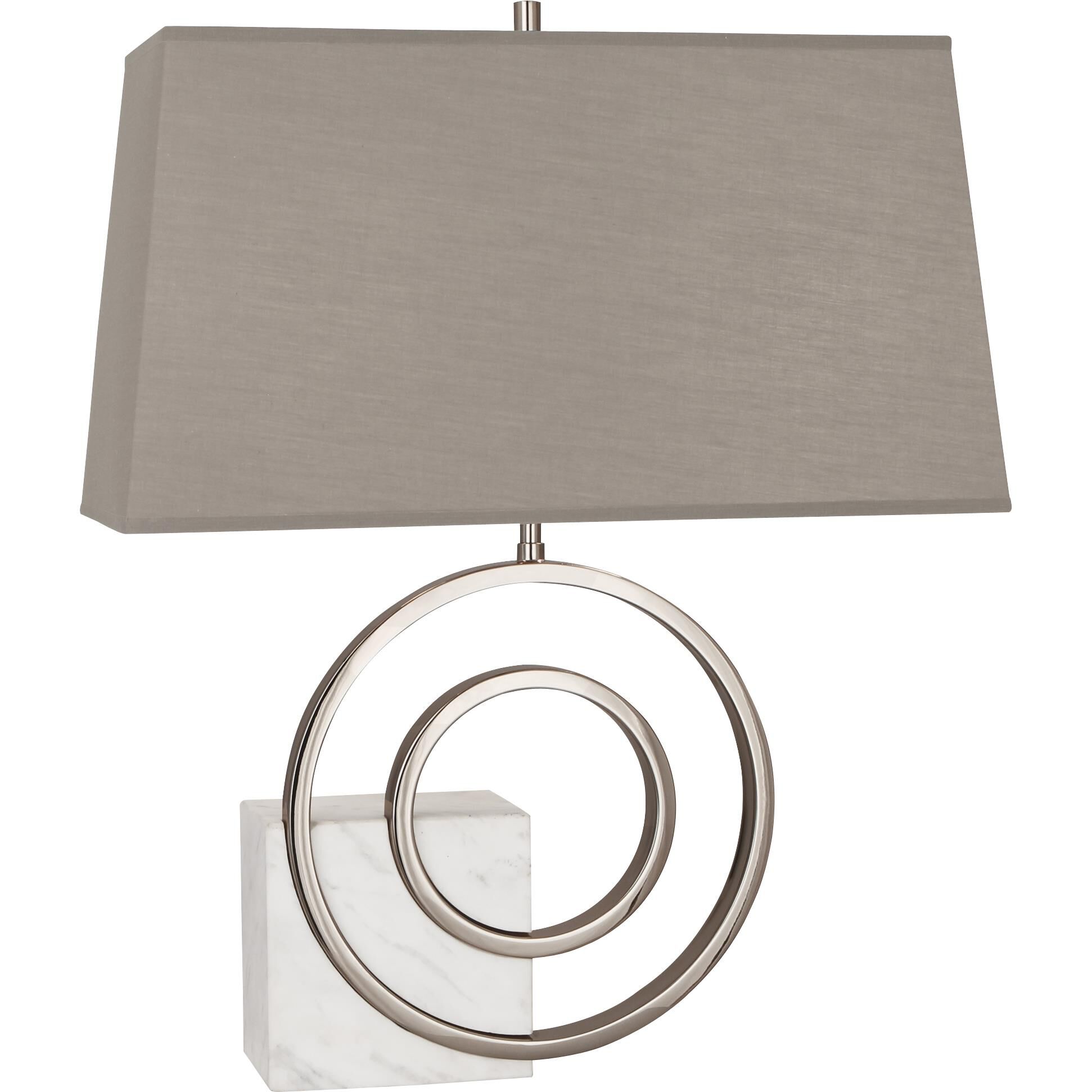 Shown in Polished Nickel Finish W/ White Marble Accent finish