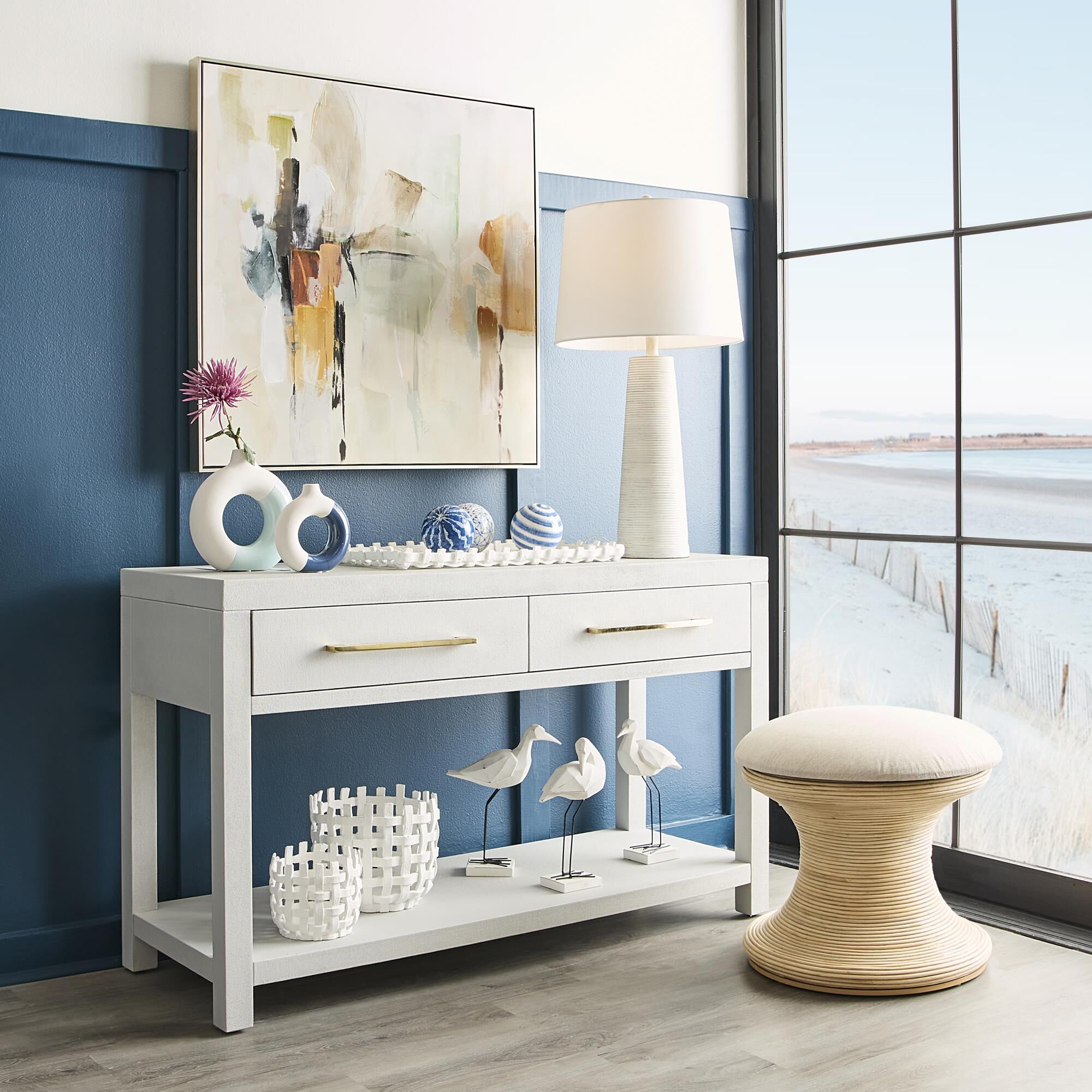 Shown in White finish