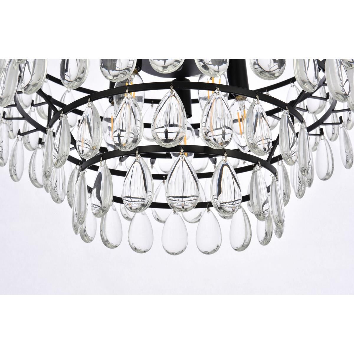 Mila 18 Inch 5 Light Mini Chandelier by Elegant Lighting