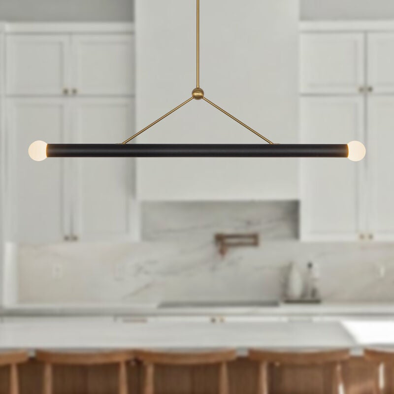 Calla Medium Linear Chandelier by Kuzco