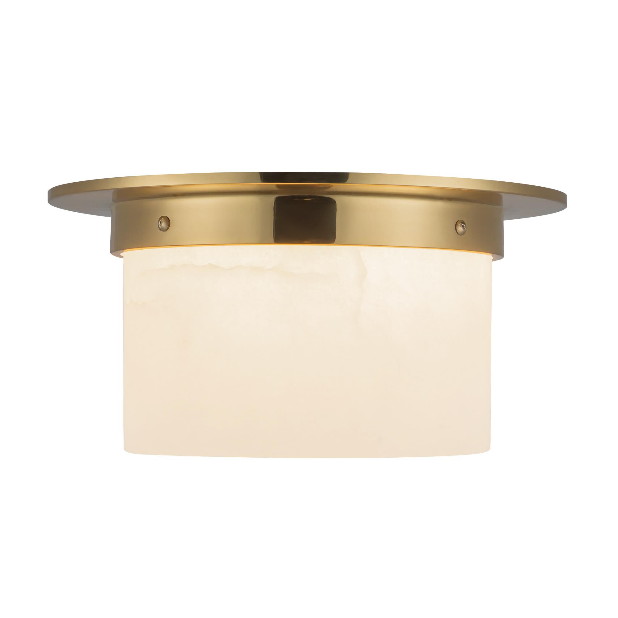 Shown in Patina Brass finish and Alabaster glass